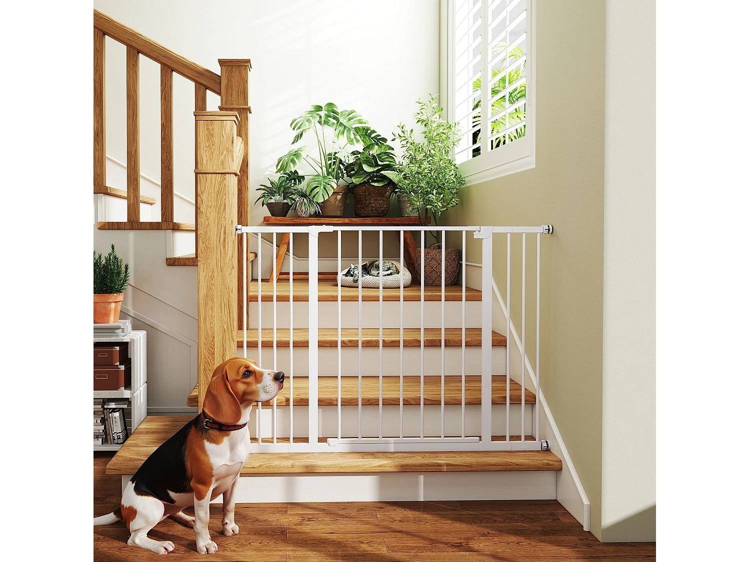 Cancellino cani estensibile 76-82/86-97/101-107cm montaggio a pressione