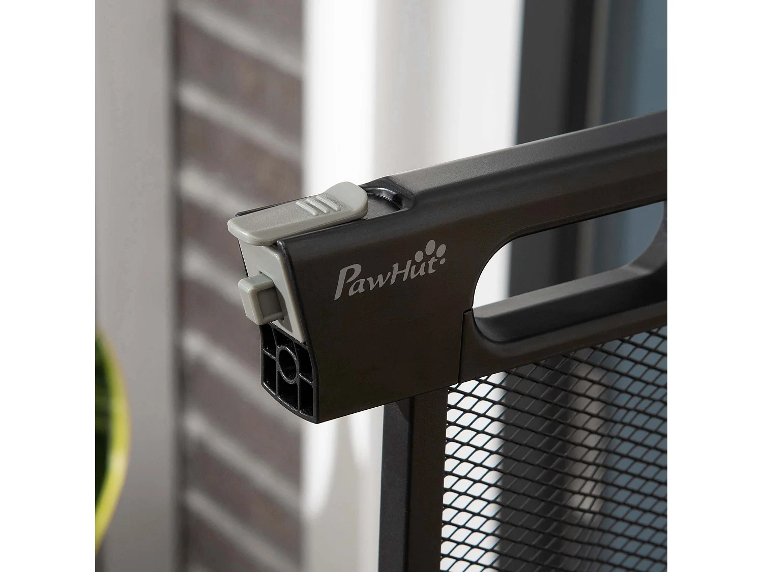 Cancellino per cani estensibile a pressione con chiusura automatica nero