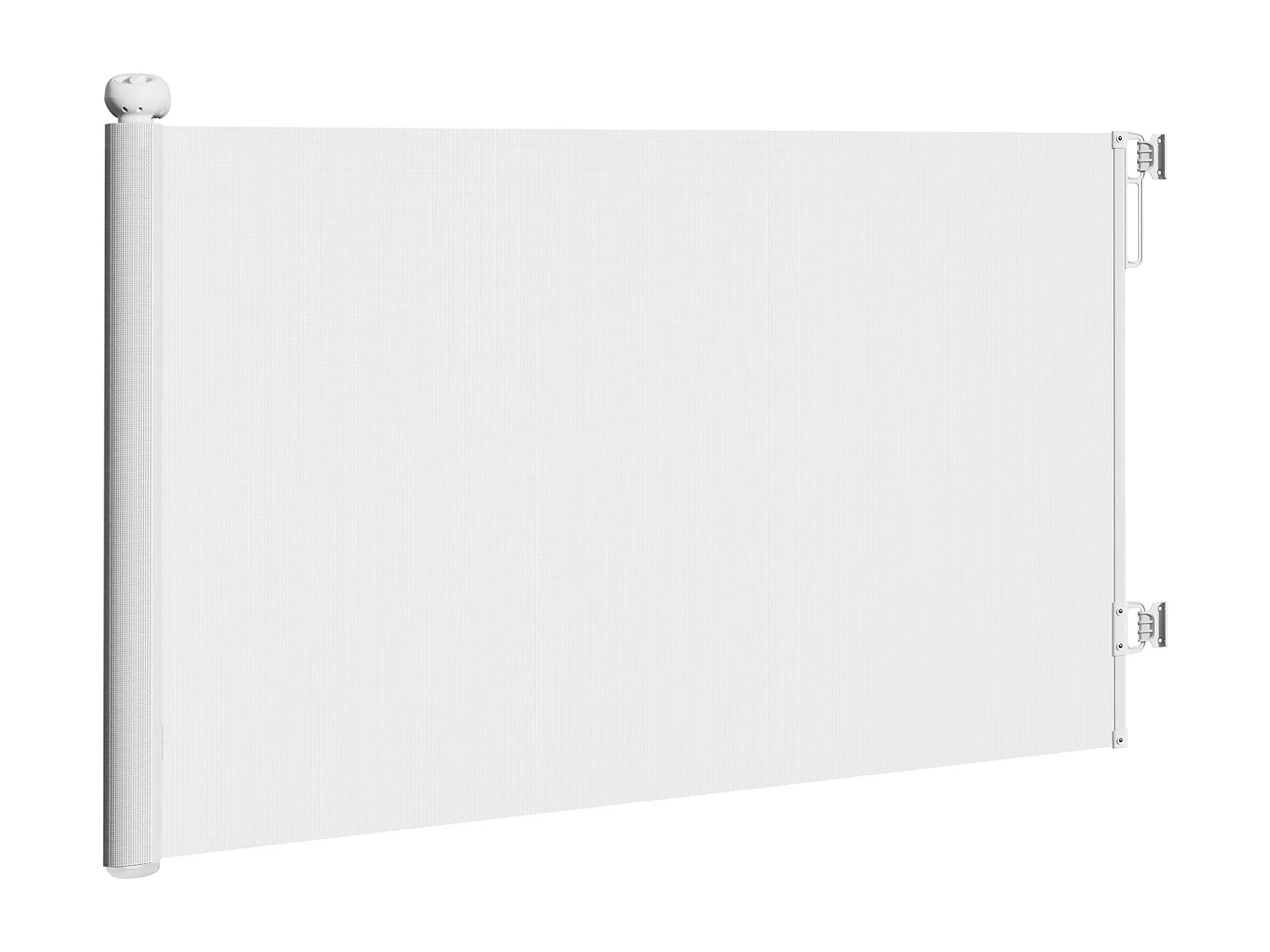 Cancellino per cani estensibile 0-140x86.5cm blocco automatico bianco