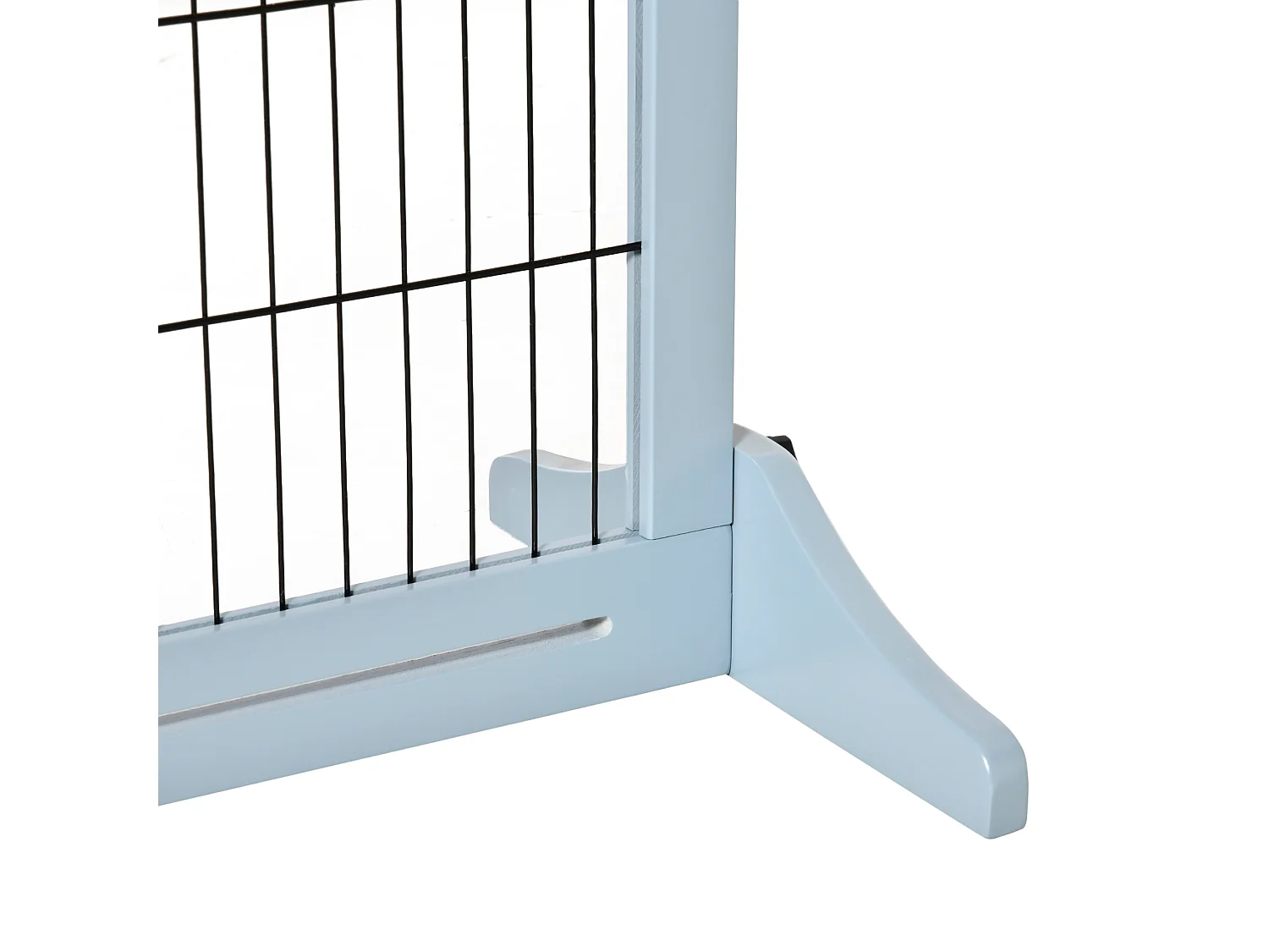 Cancellino per cani da interno estensibile 104-183cm in legno e acciaio