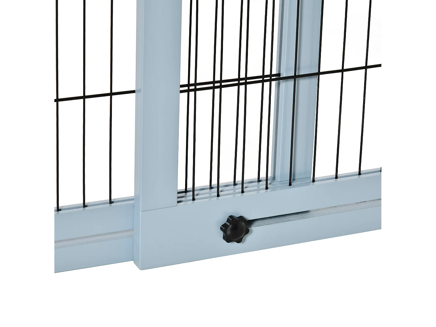 Cancellino per cani da interno estensibile 104-183cm in legno e acciaio