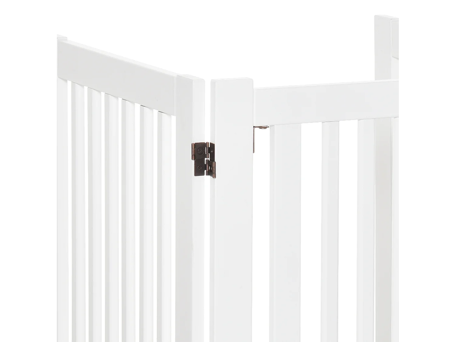 Cancellino per cani pieghevole 3 pannelli porta con blocco 155x76cm