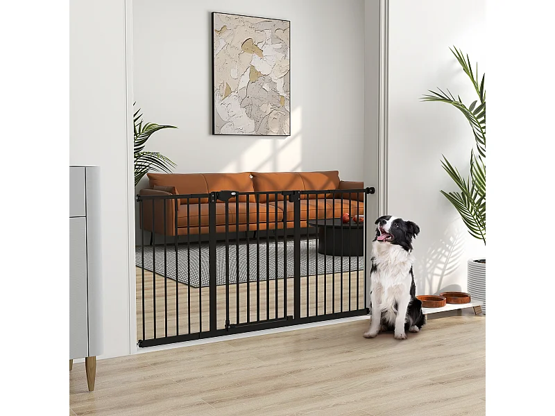 Cancellino per cani a 3 estensioni fino a 147.5 cm chiusura automatica