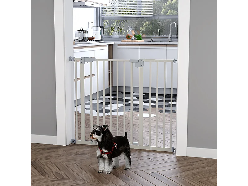 Cancelletto cani estensibile montaggio a pressione chiusura automatica