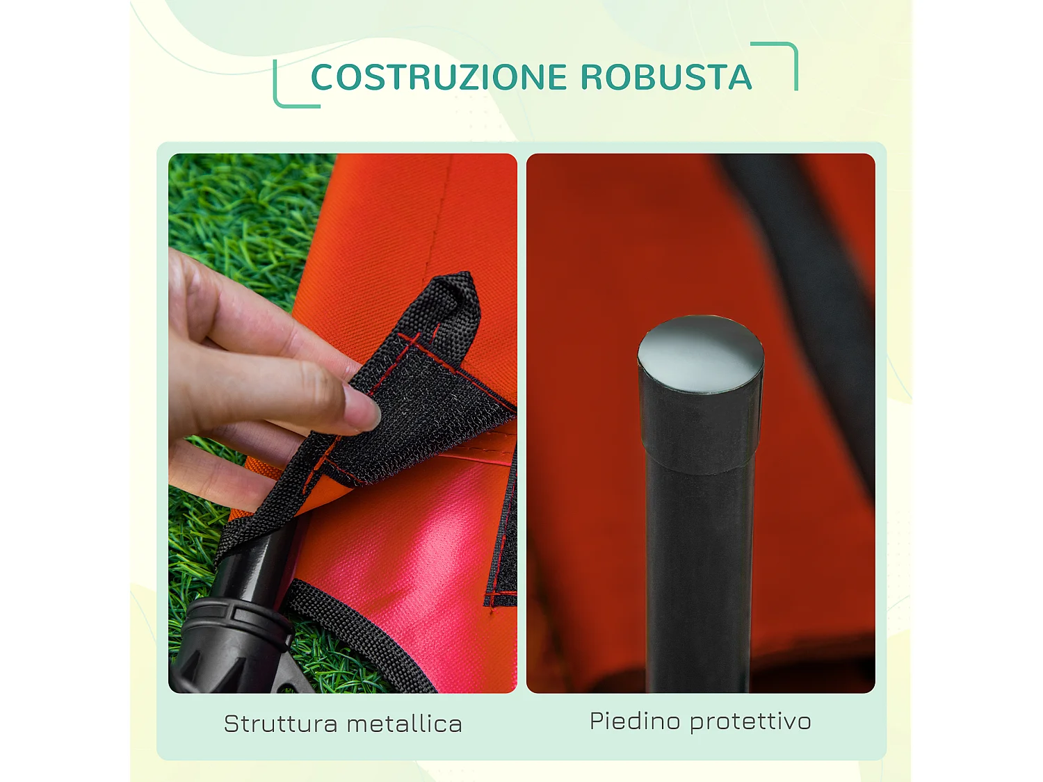 Cuccia estiva brandina per cani fino a 11.3kg da esterno e interno rossa