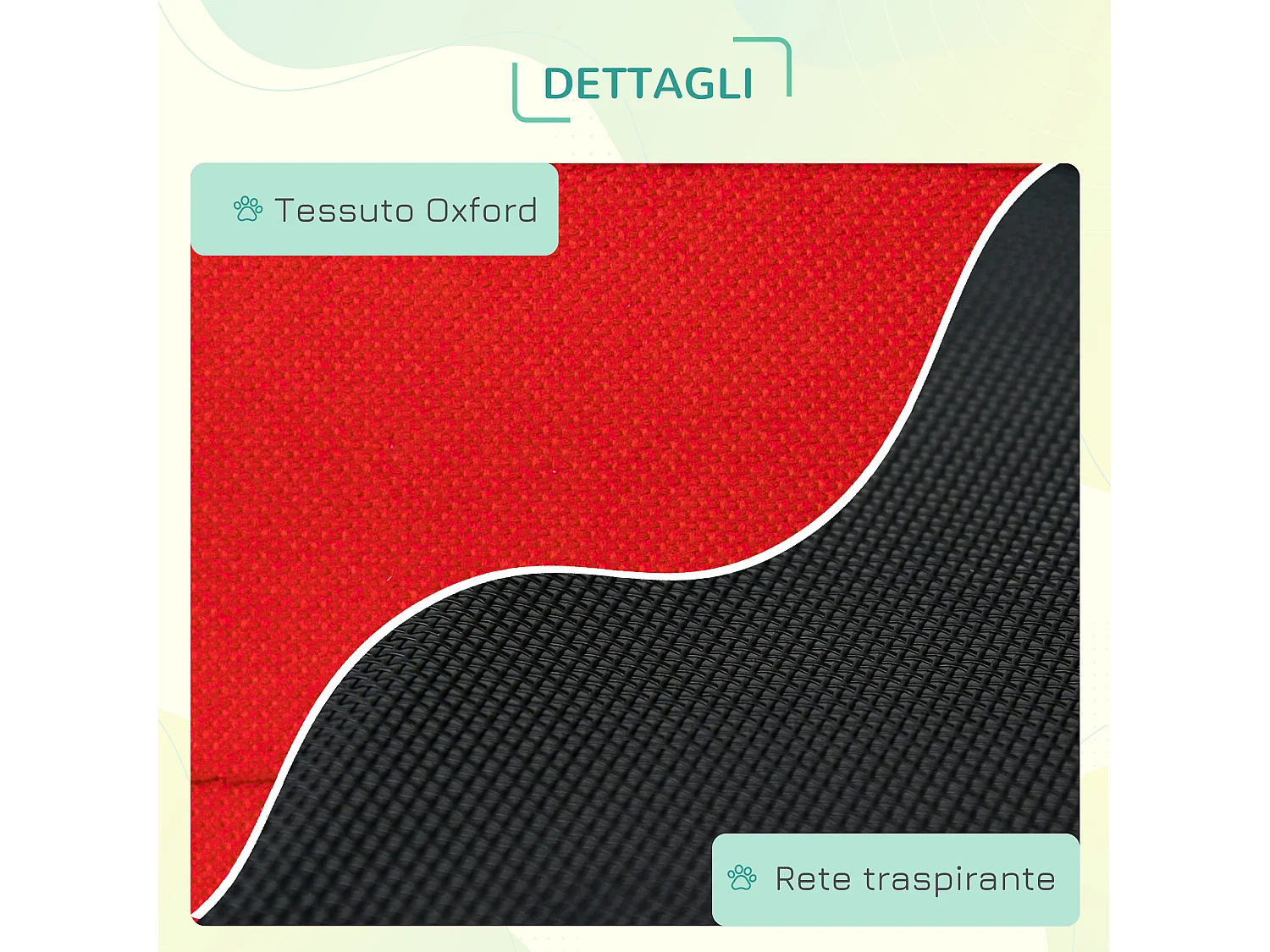 Cuccia estiva brandina per cani fino a 11.3kg da esterno e interno rossa