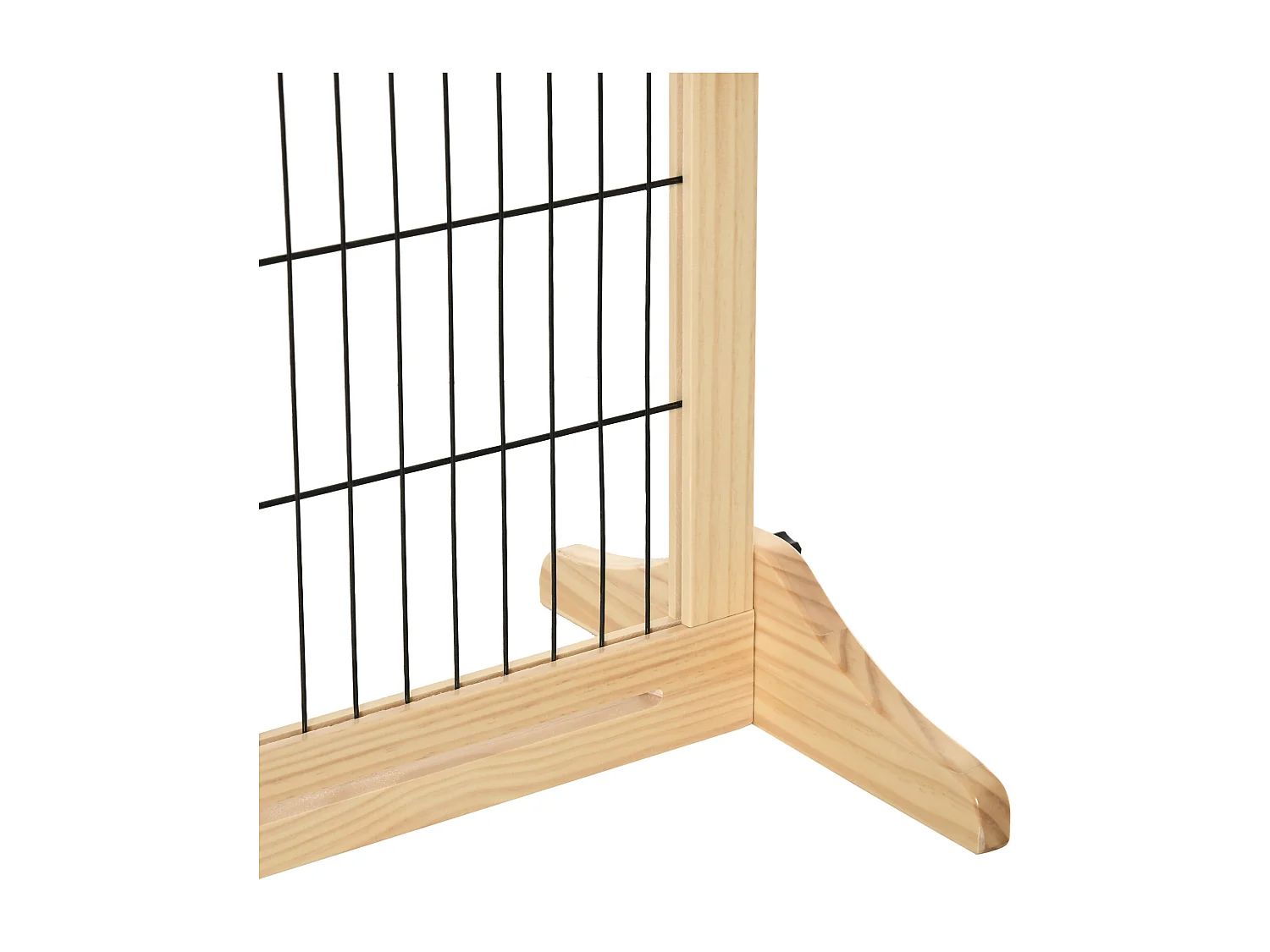 Cancellino per cani estensibile in legno da 104-183 cm colore legno