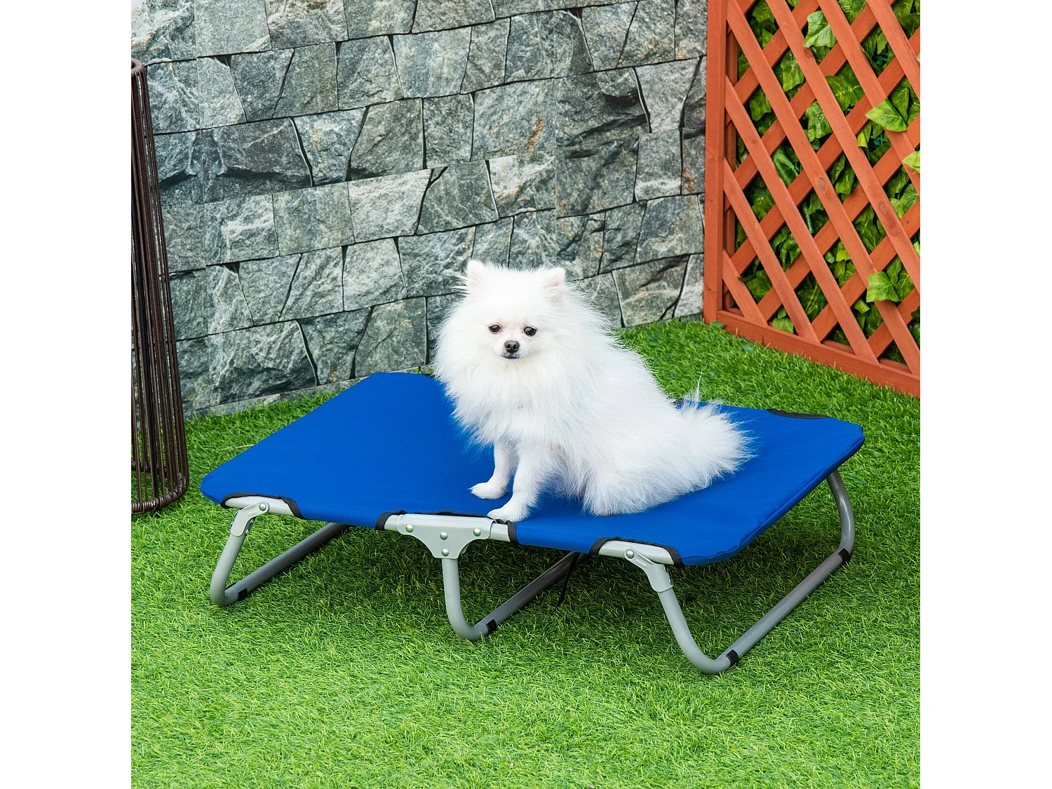 Cuccia per cani pieghevole lettino per cani taglia piccola 10 kg blu