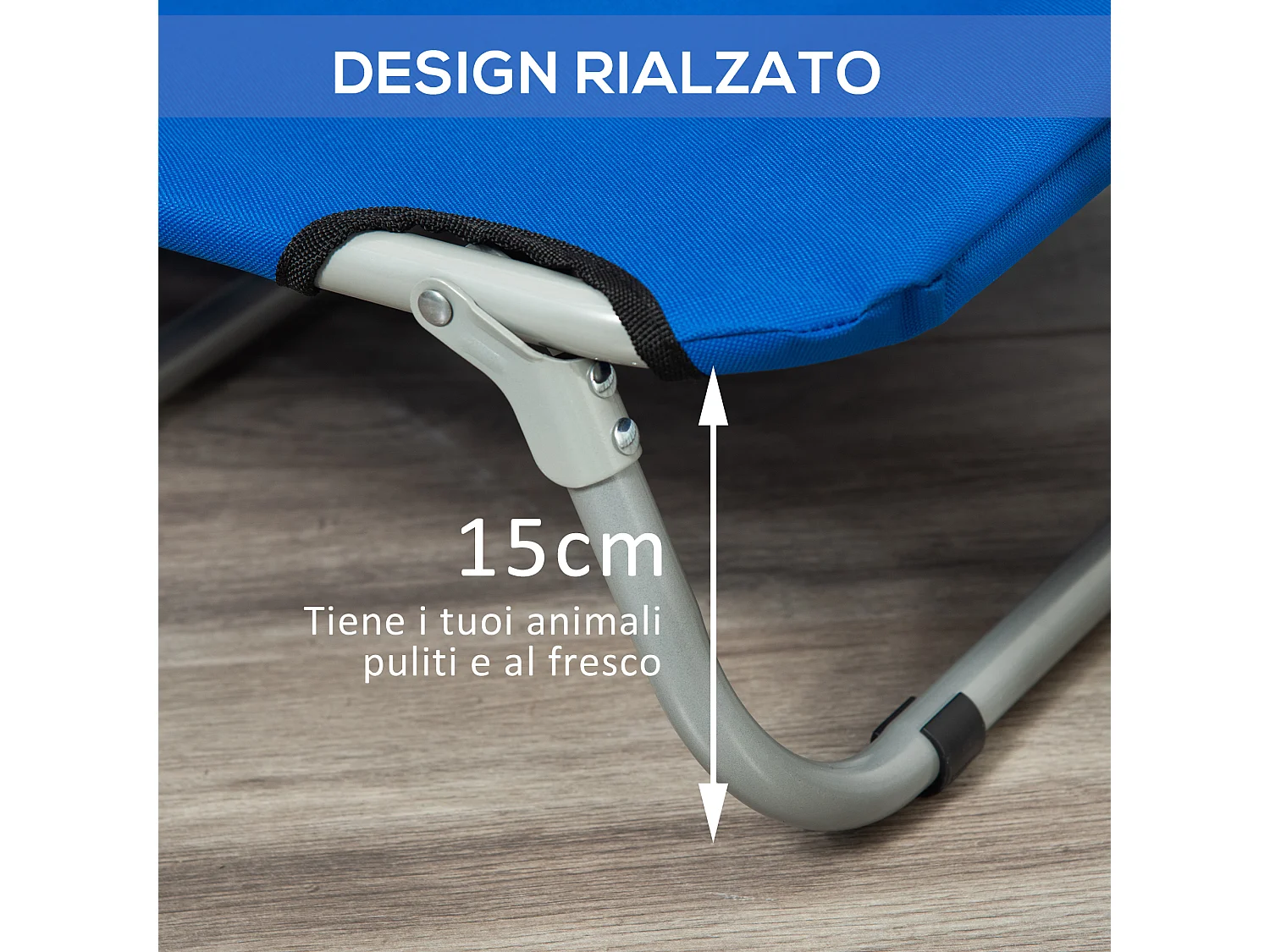 Cuccia per cani pieghevole lettino per cani taglia piccola 10 kg blu