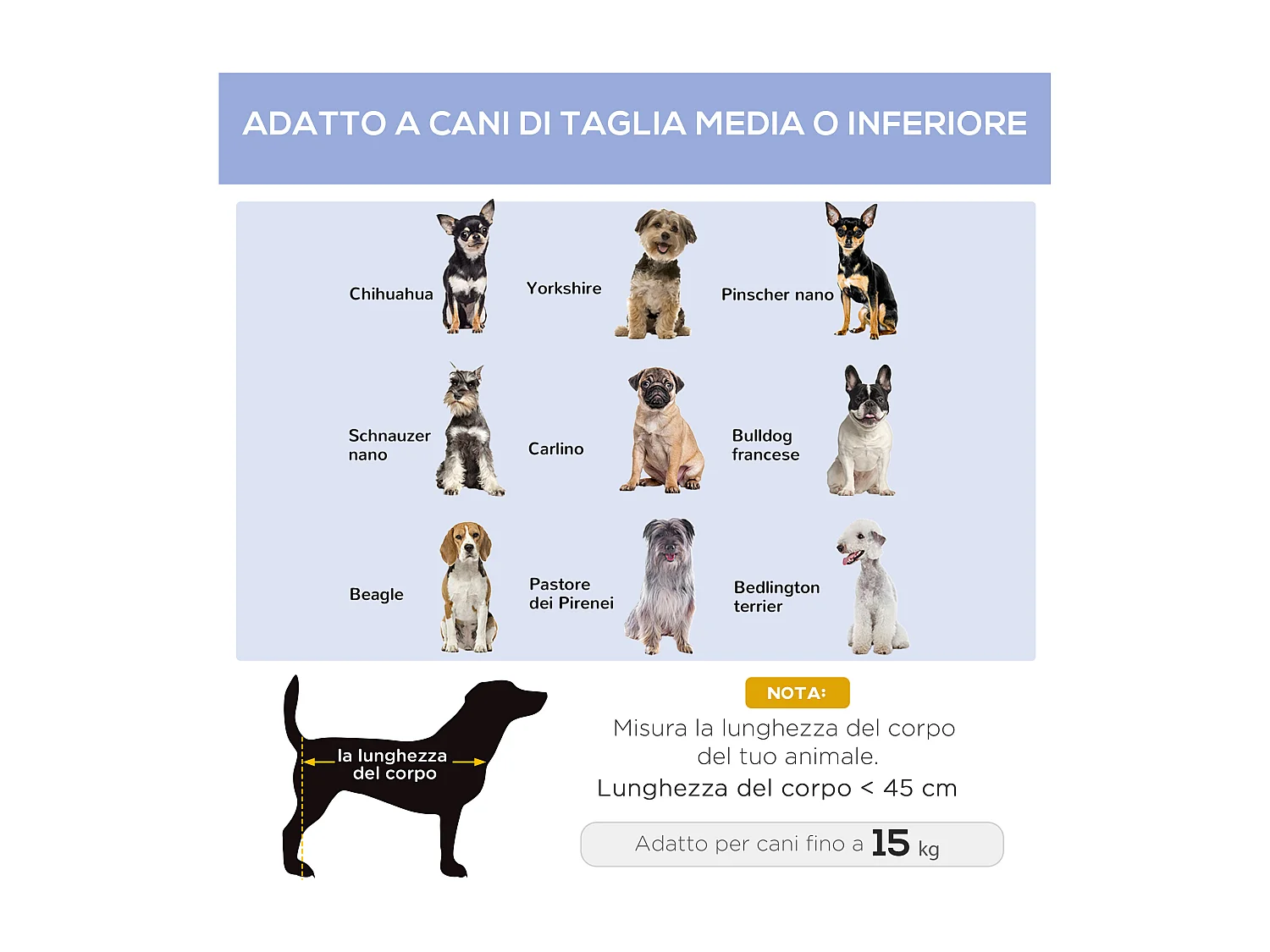 Cuccia per cani pieghevole lettino per cani taglia piccola 10 kg blu