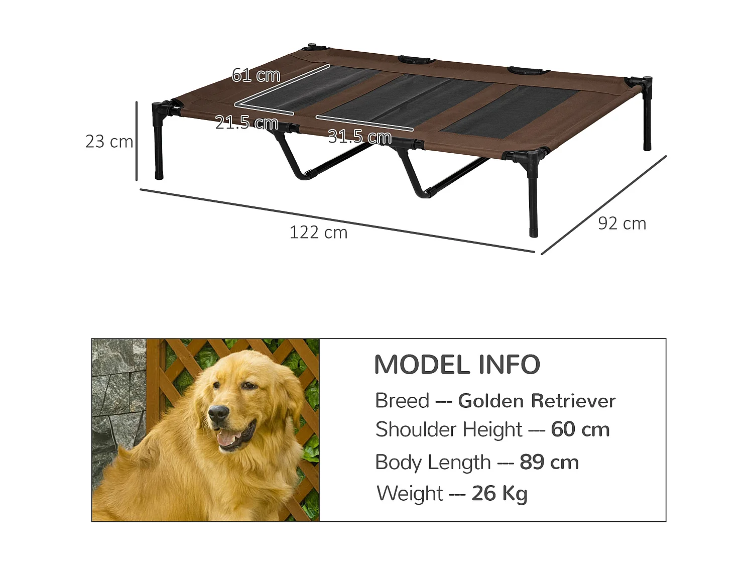 Brandina per cani in metallo e tessuto oxford sacca di trasporto