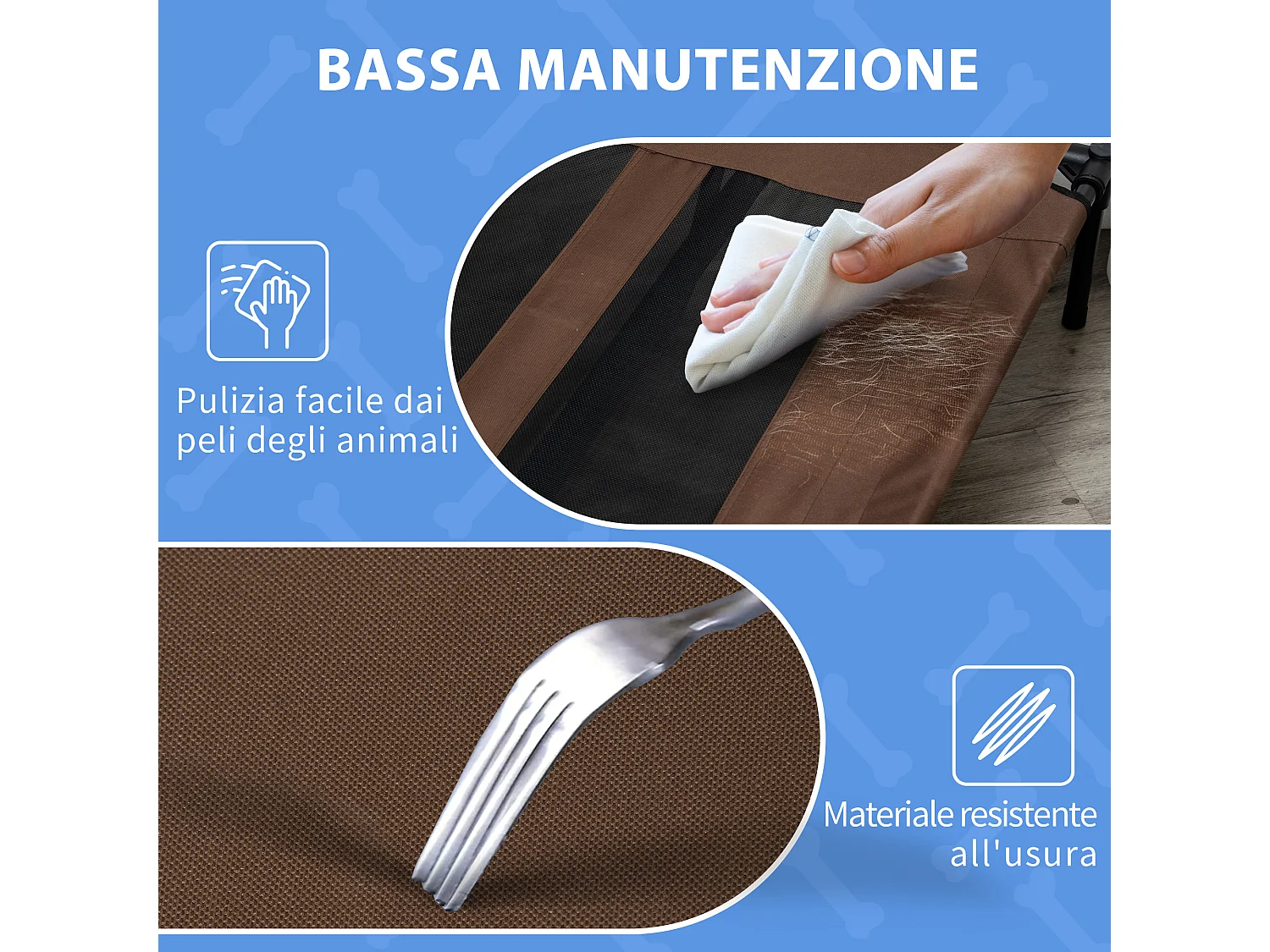 Brandina per cani in metallo e tessuto oxford sacca di trasporto