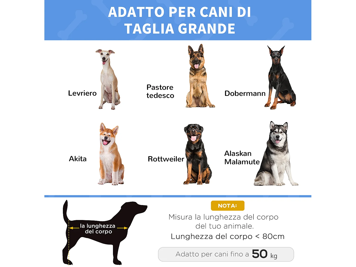 Brandina per cani in metallo e tessuto oxford sacca di trasporto