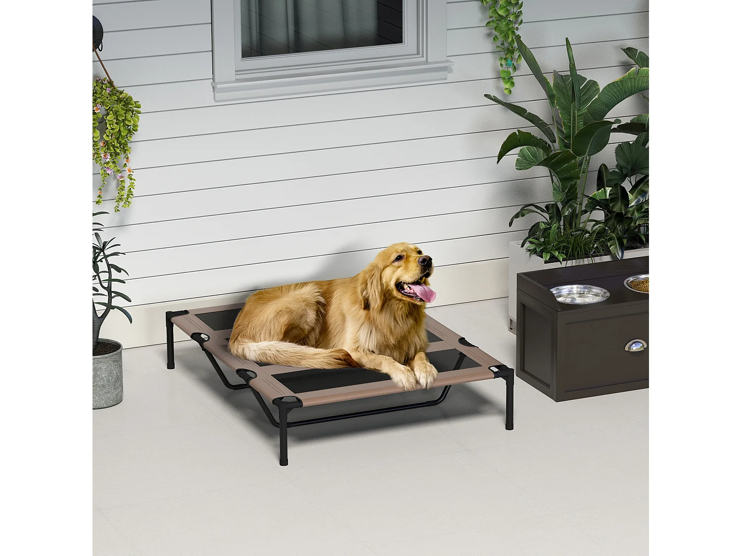 Brandina per cani in metallo e tessuto oxford sacca di trasporto