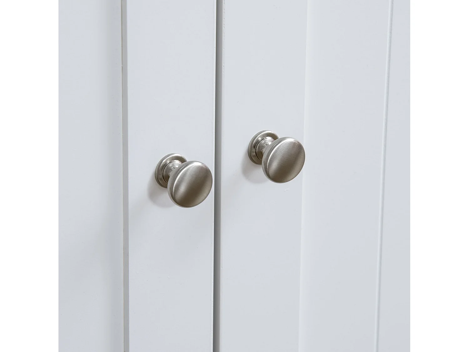 Mobile lettiera gatti 2 ante con divisorio regolabile 86x48x52cm bianco