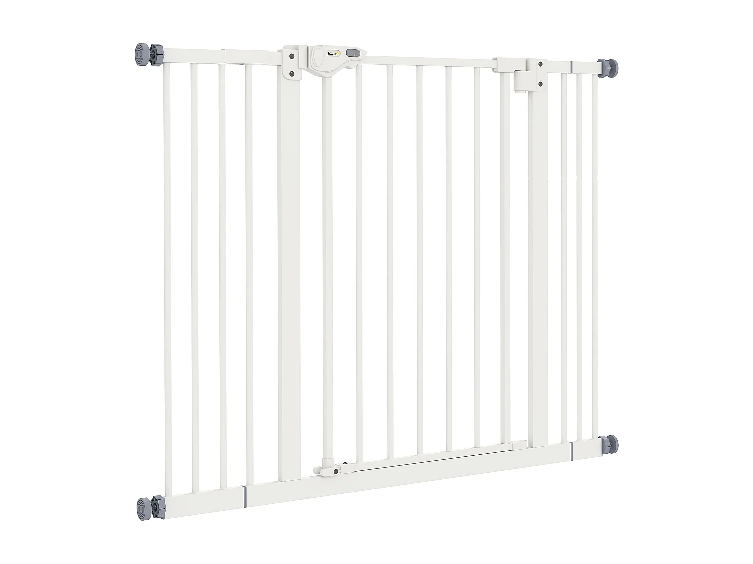 Cancellino per cani regolabile con 2 estensioni fino a 100 cm bianco