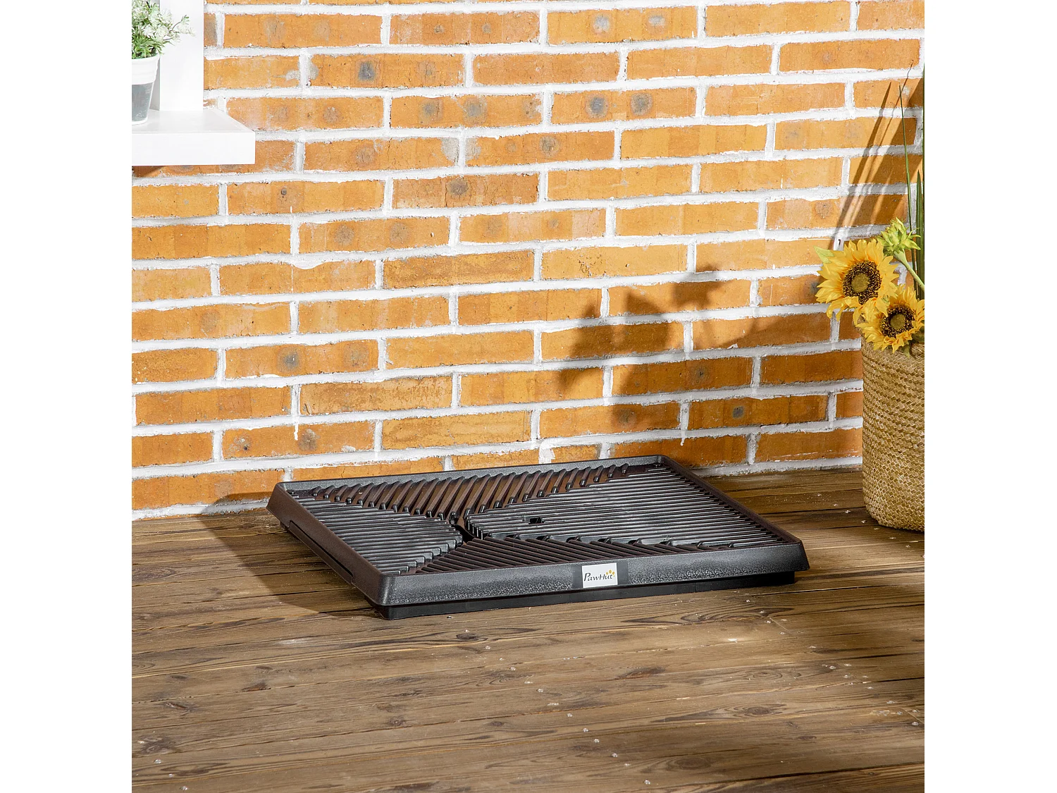 Toilette per cani con prato sintetico per interno ed esterno 51x63 cm