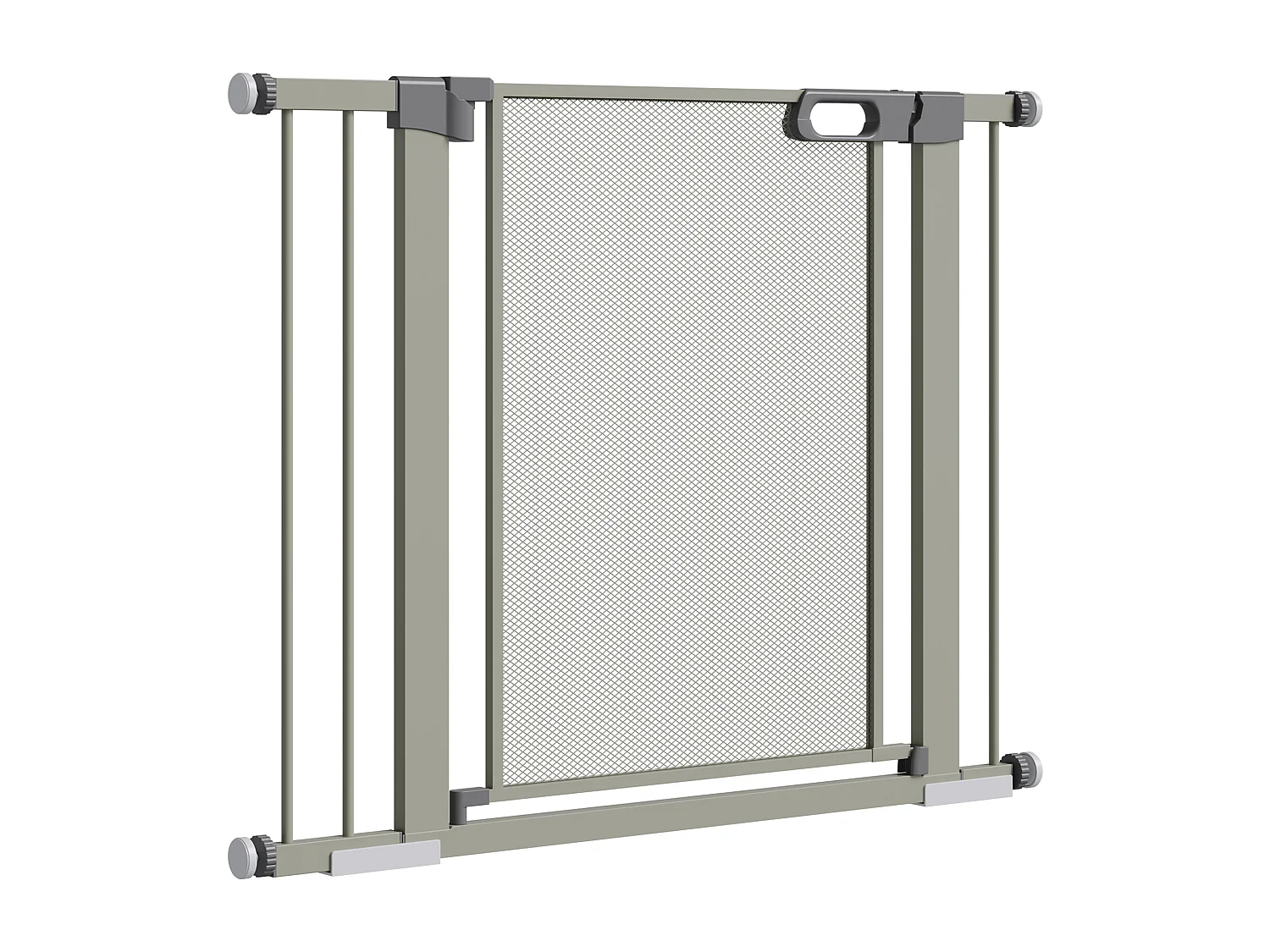 Cancellino per cani estensibile a pressione chiusura automatica grigio