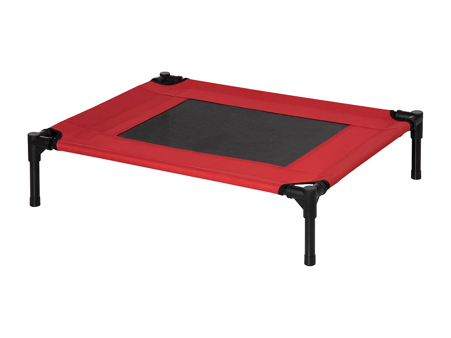 Cuccia estiva brandina per cani fino a 20kg da esterno e interno rossa