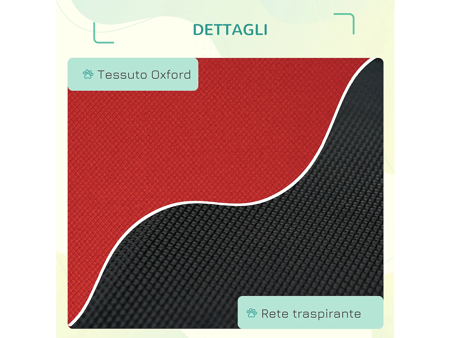 Cuccia estiva brandina per cani fino a 20kg da esterno e interno rossa