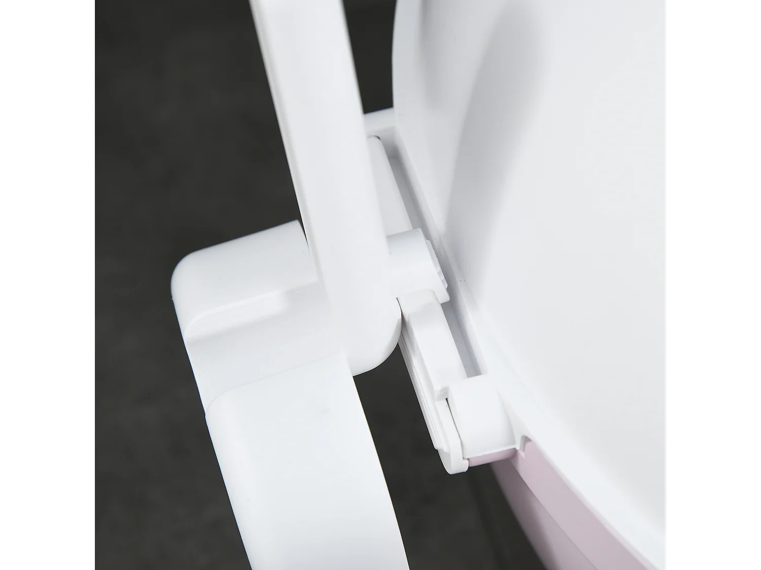 Lettiera per gatti 4kg max con coperchio e paletta bianca e rosa