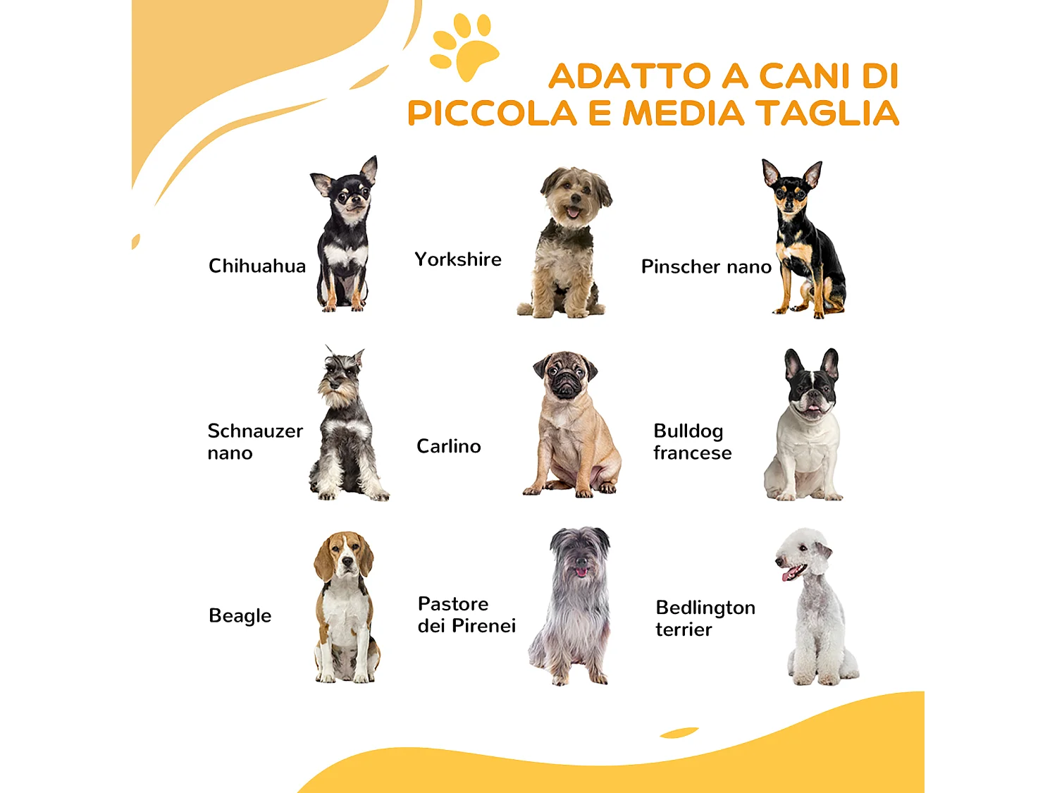 Cancellino per cani estensibile 74-100x76 cm in acciaio e pa nero