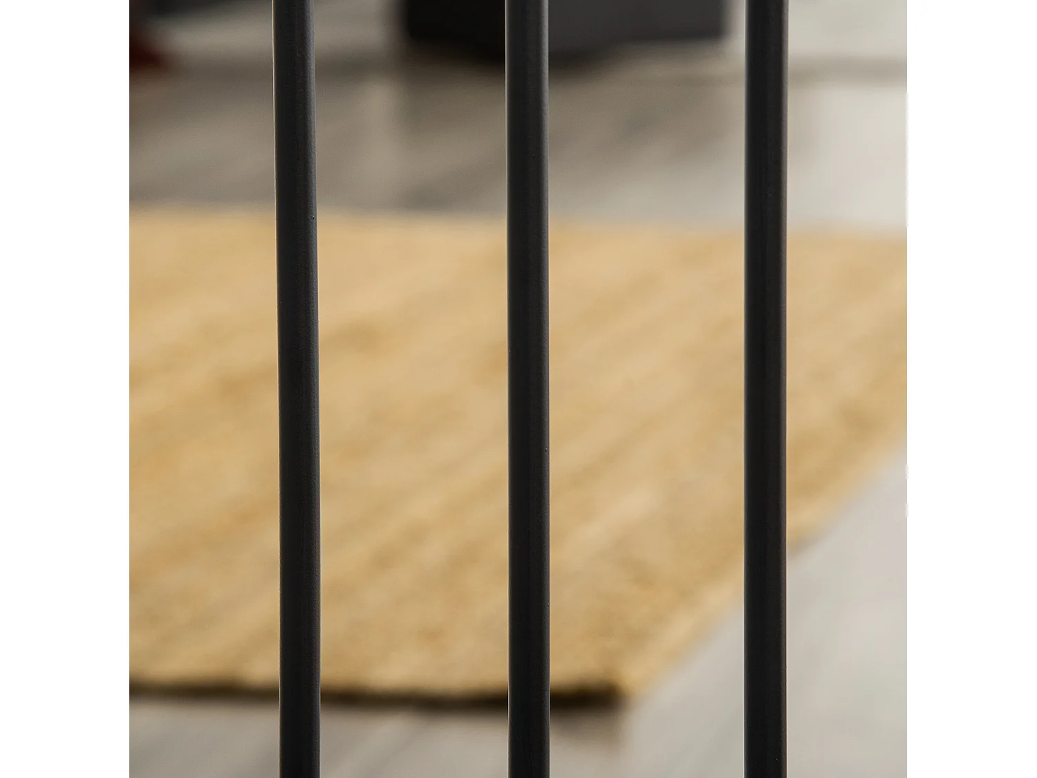 Cancellino per cani estensibile da 74-80cm con chiusura automatica nero