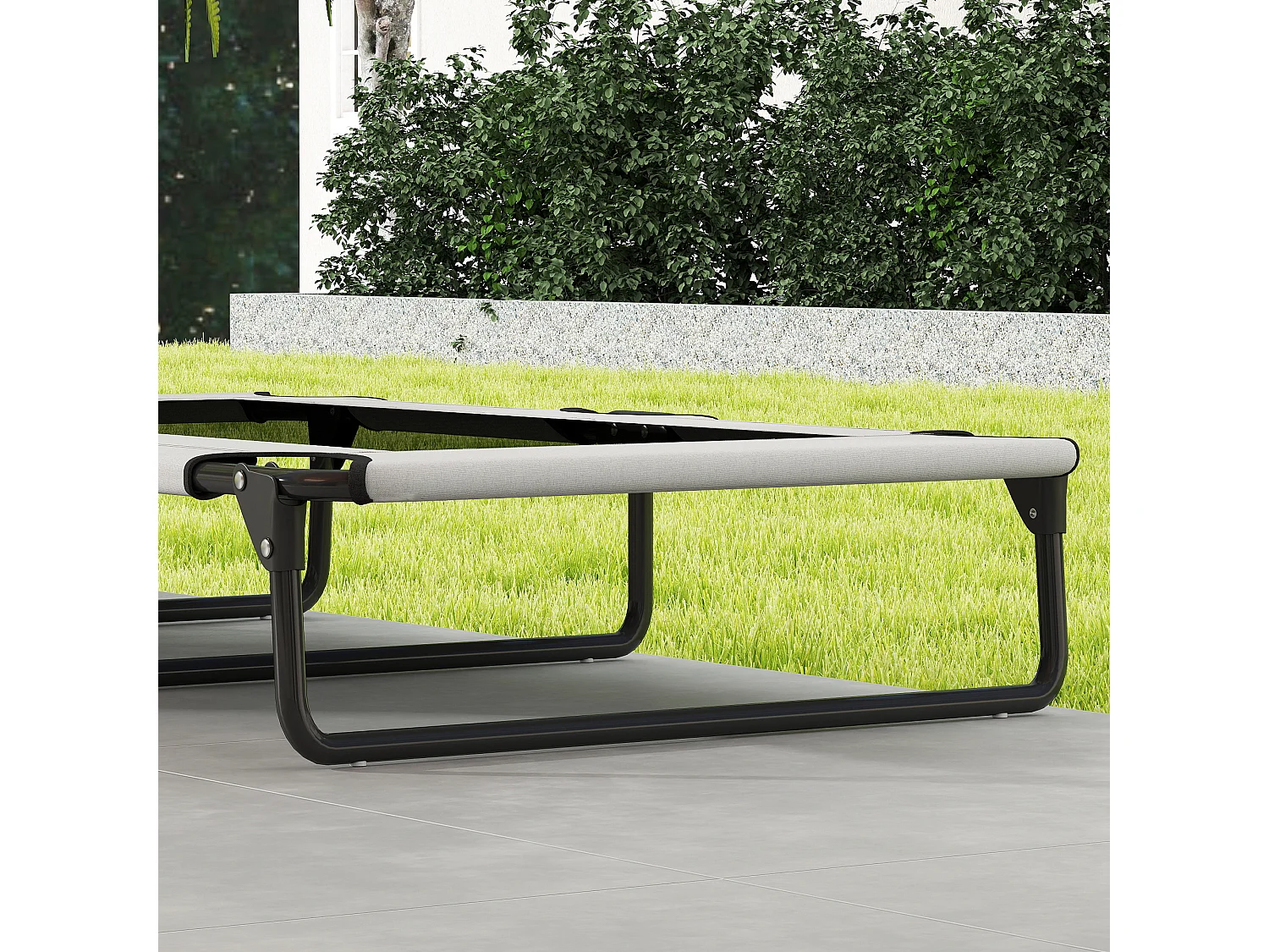 Letto per cani grandi pieghevole con tessuto a rete, 107x61x20cm, grigio