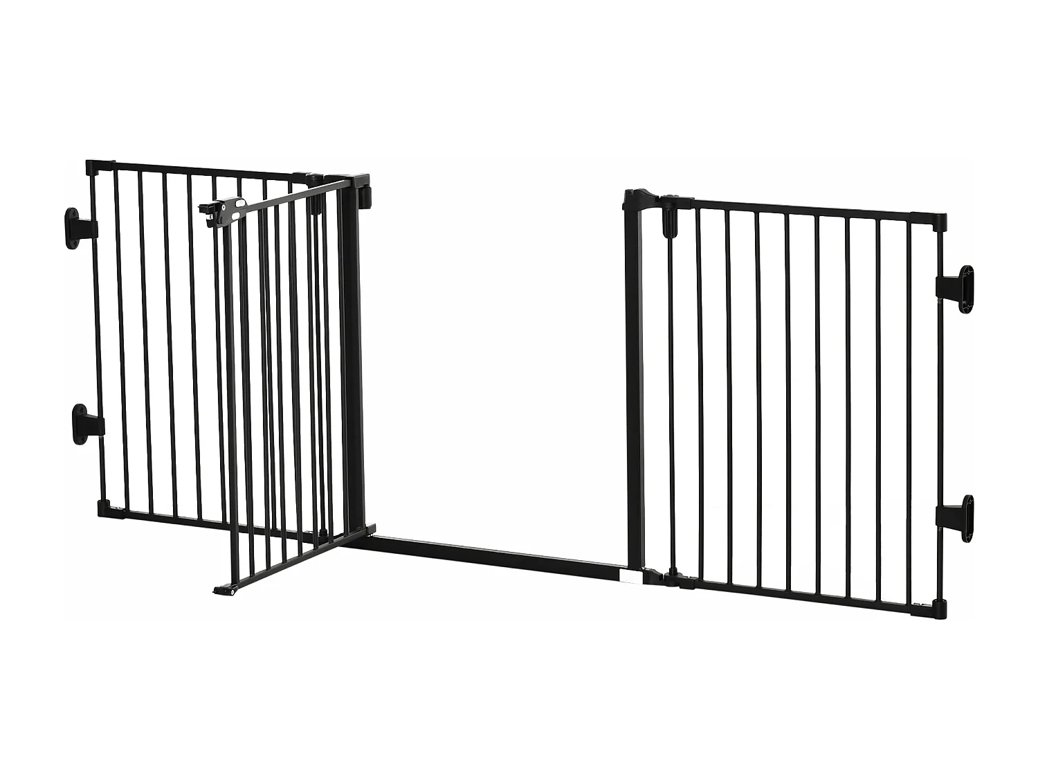 Cancellino di sicurezza pieghevole per cani con chiusura automatica nero