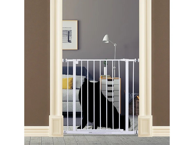 Cancelletto recinzione allungabile per porte e scale per cani animali 76