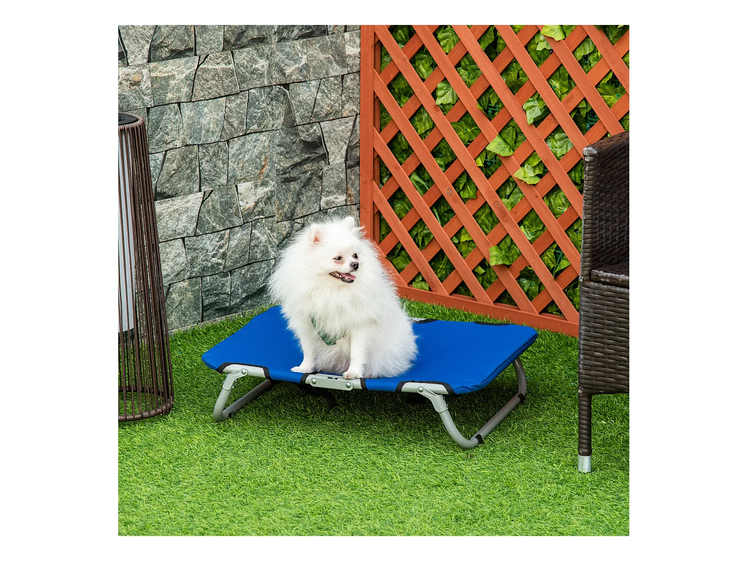 Cuccia per cani pieghevole lettino per cani taglia piccola 10kg blu