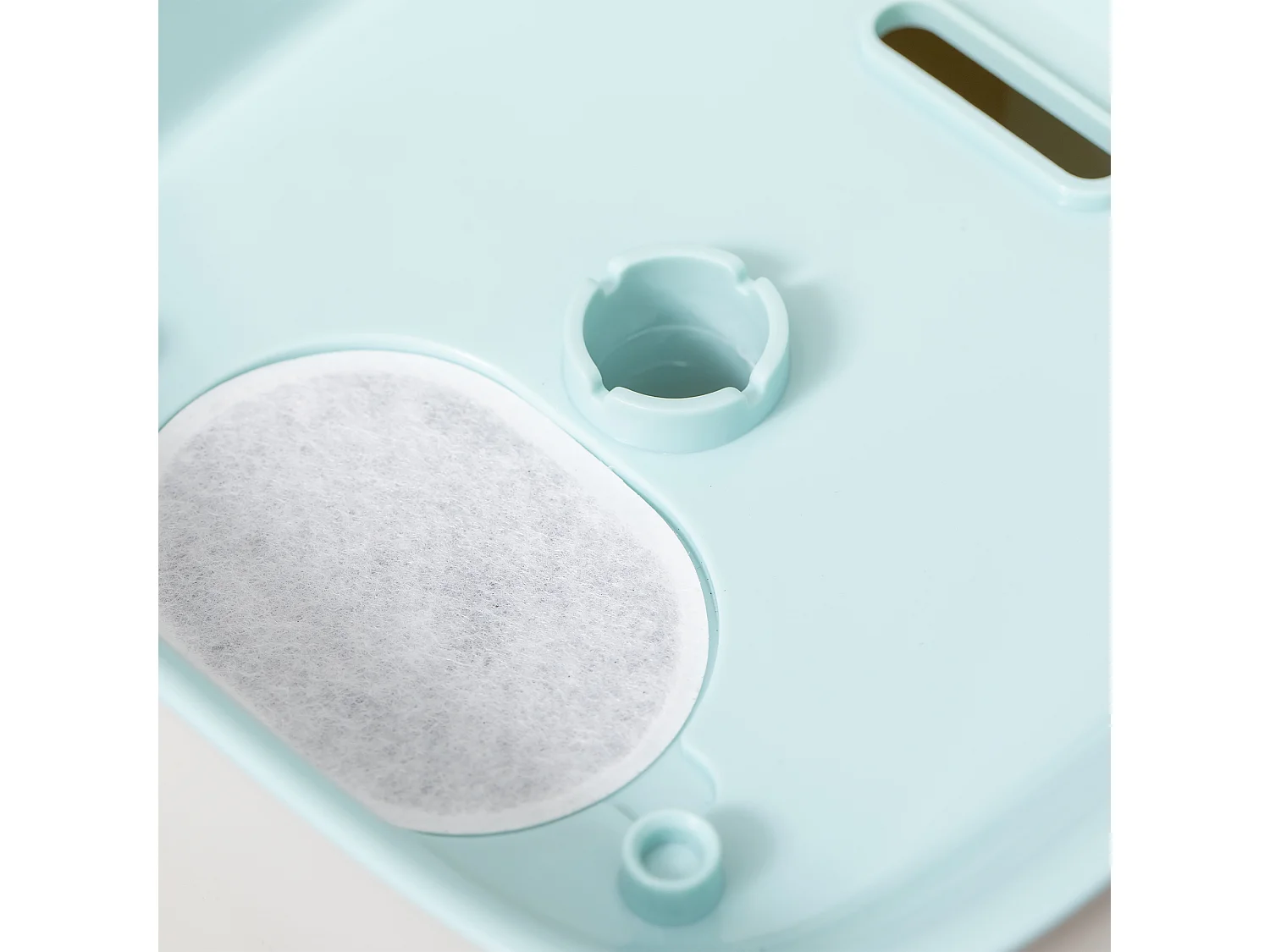 Fontanella per gatti e cani da 3l filtro luce led sensore di movimento