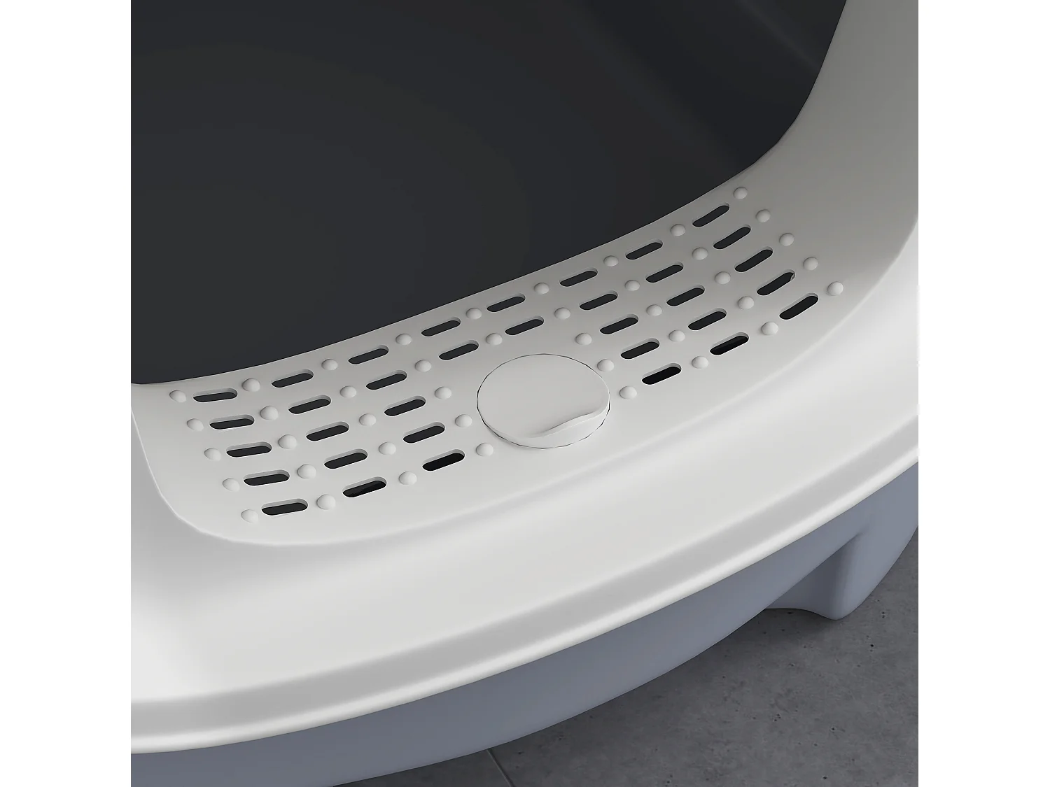 Lettiera per gatti chiusa con 2 porte, vassoio estraibile e paletta