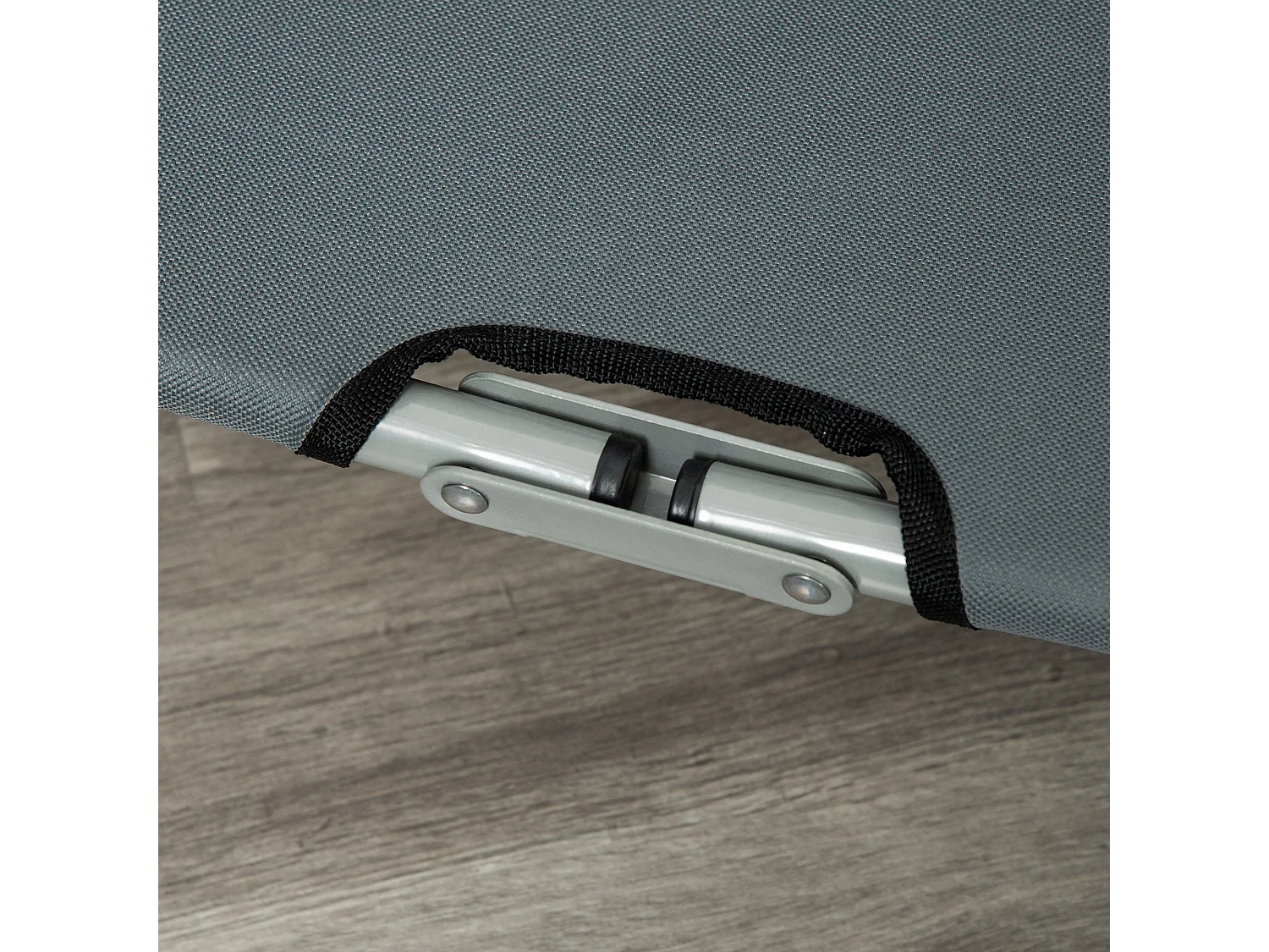 Lettino per cani pieghevole con tessuto oxford 600d grigio 59x46x15cm