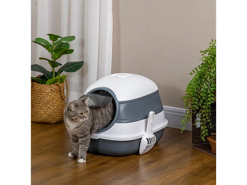 Lettiera per gatti 5kg max pieghevole con paletta e deodorante inclusi