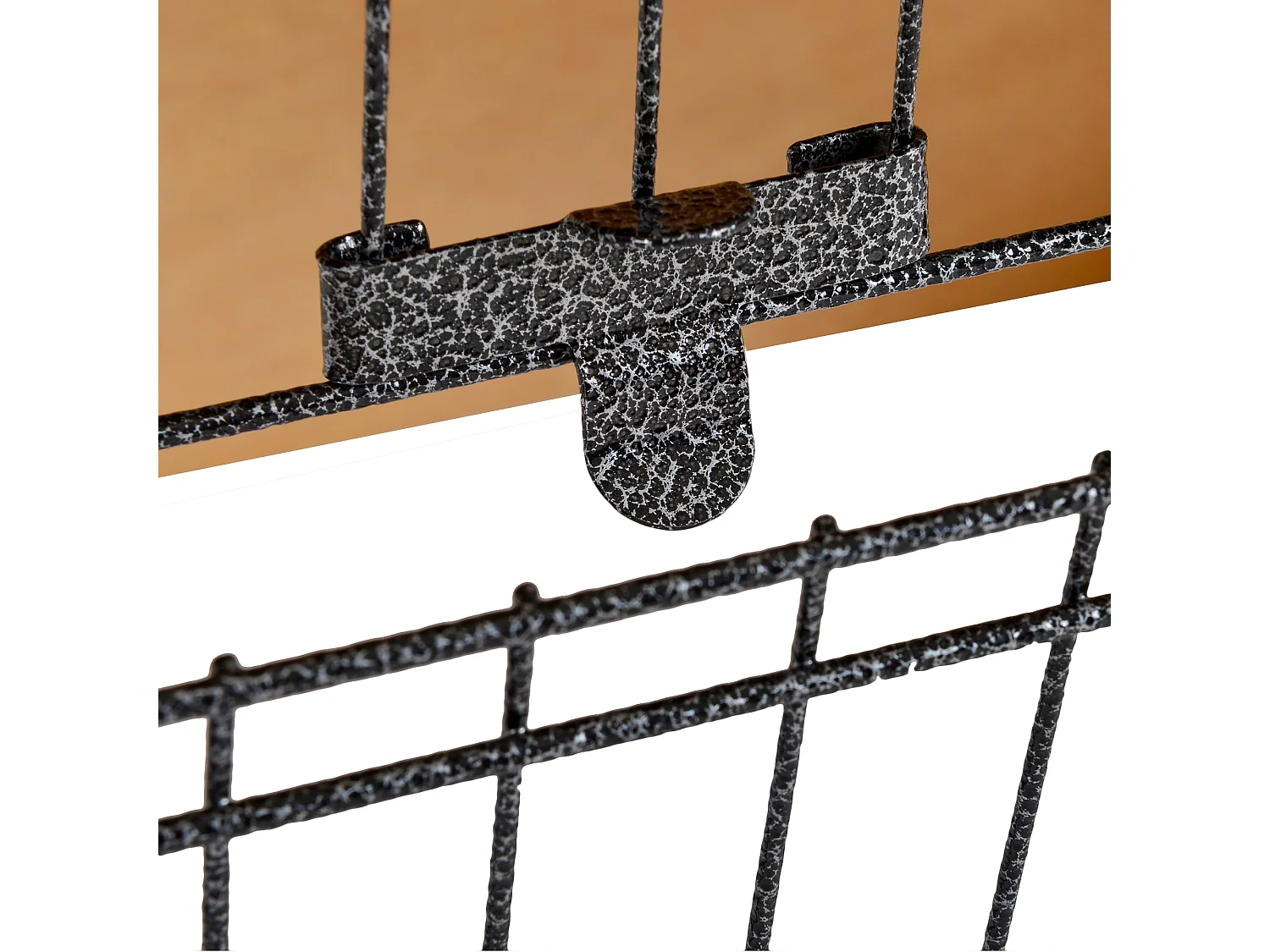 Gabbia per conigli con rampa e area aperta conigliera legno e metallo