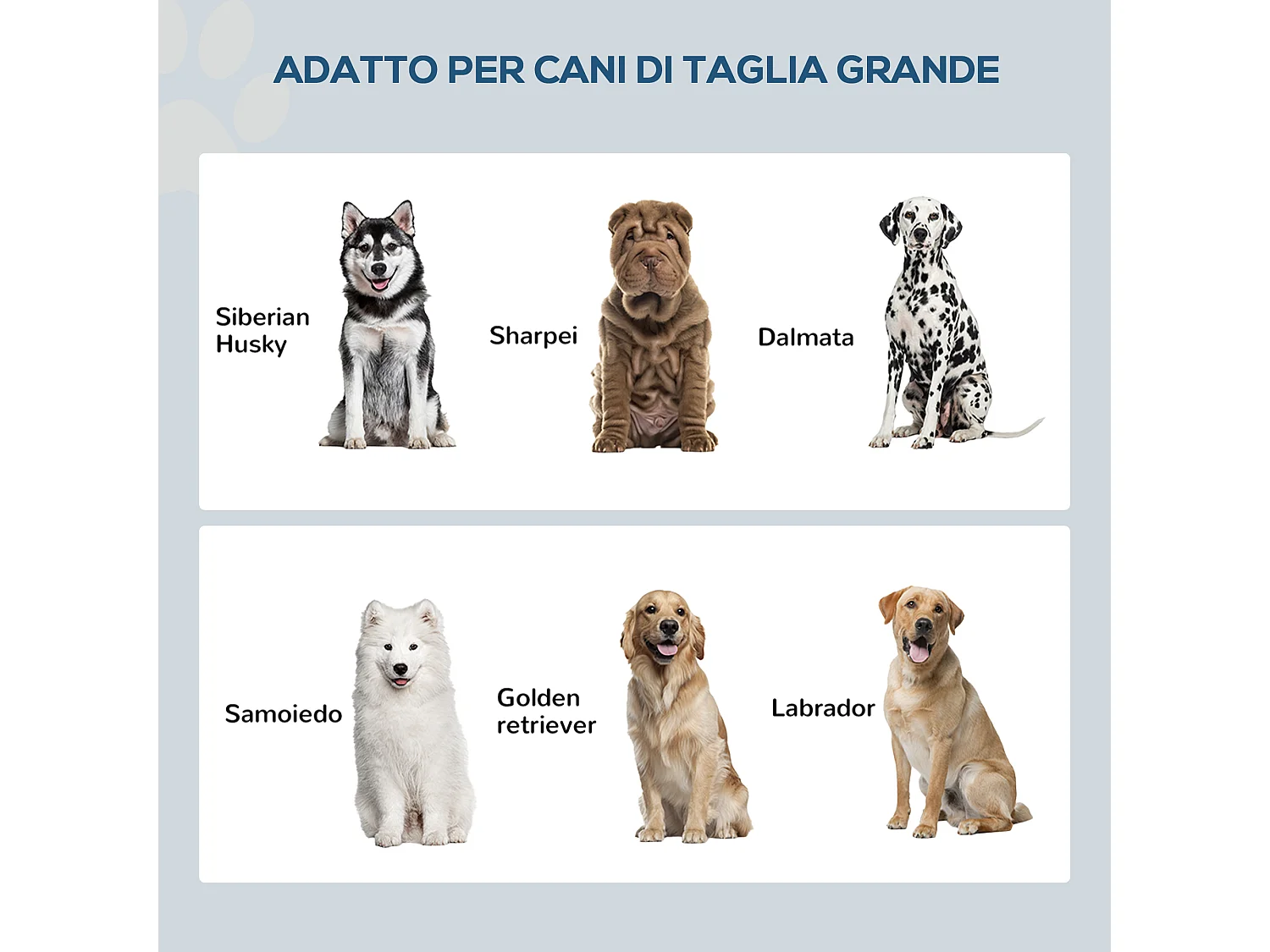 Ciotole per cani rialzate con armadietto e 2 ciotole in acciaio bianco