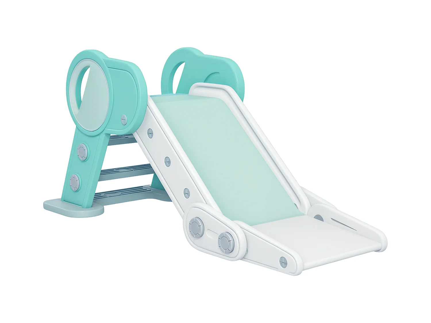 Scivolo per bambini pieghevole in plastica età 18-36 mesi verde