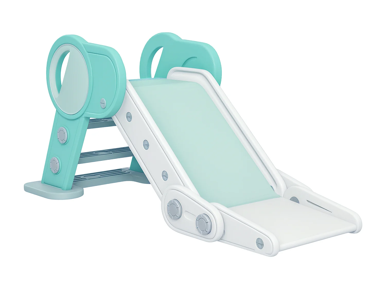 Scivolo per bambini pieghevole in plastica età 18-36 mesi verde