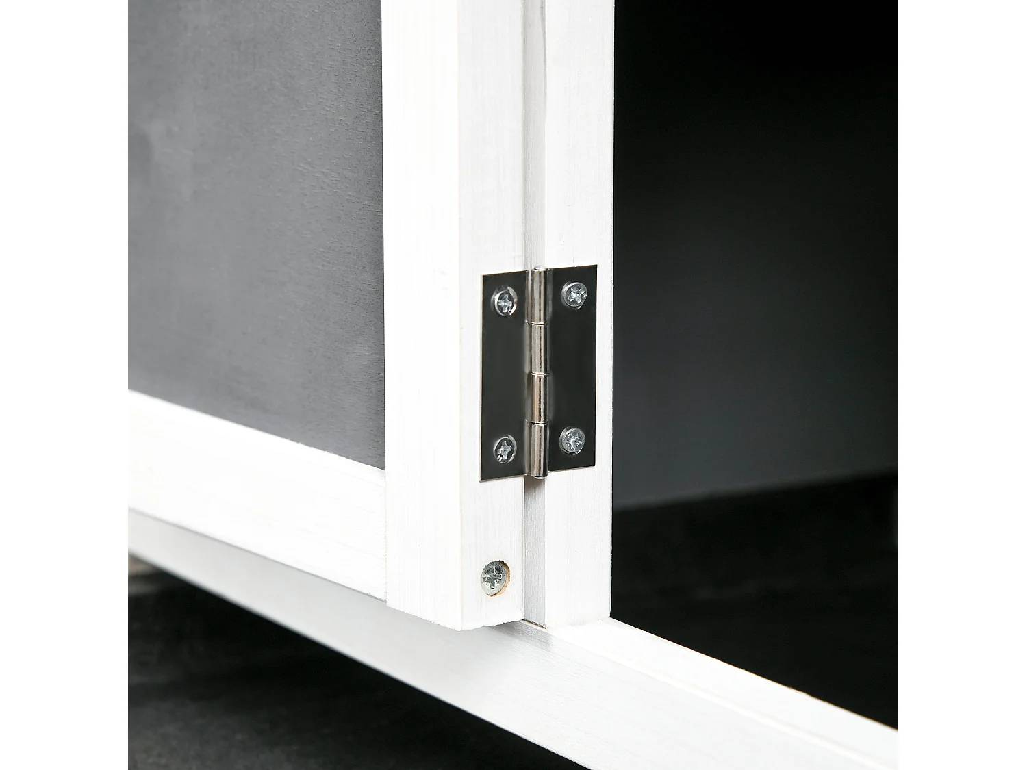 Conigliera da esterno per 2 conigli in legno di abete e tetto in bitume