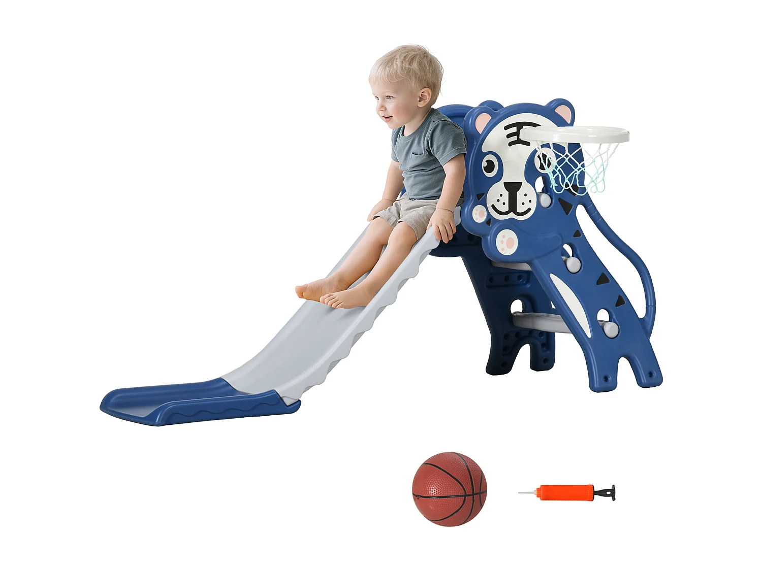 Scivolo per bambini 18-36 mesi con canestro basket in pe