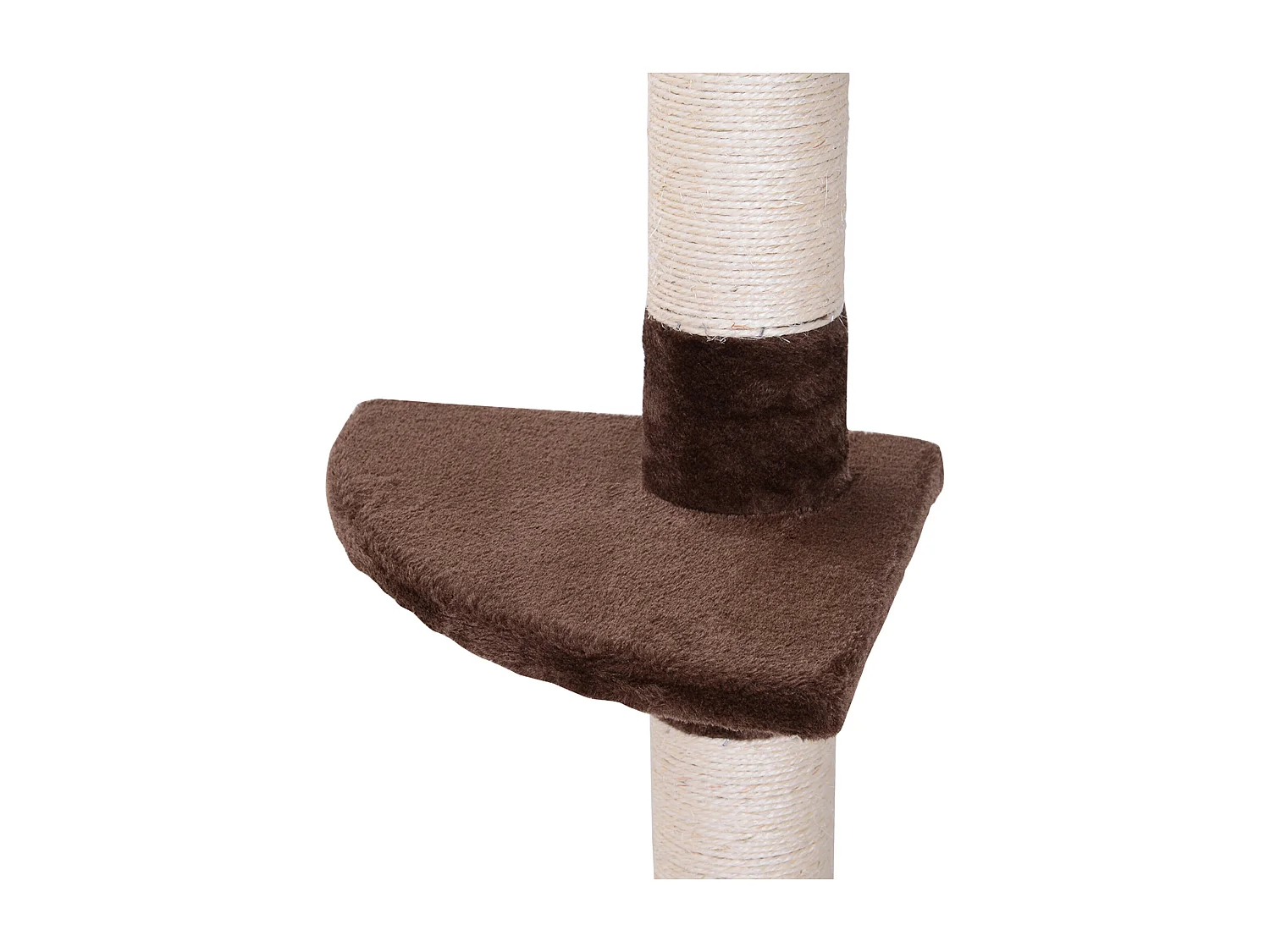 Albero tiragraffi a soffitto con altezza regolabile 230-260cm marrone