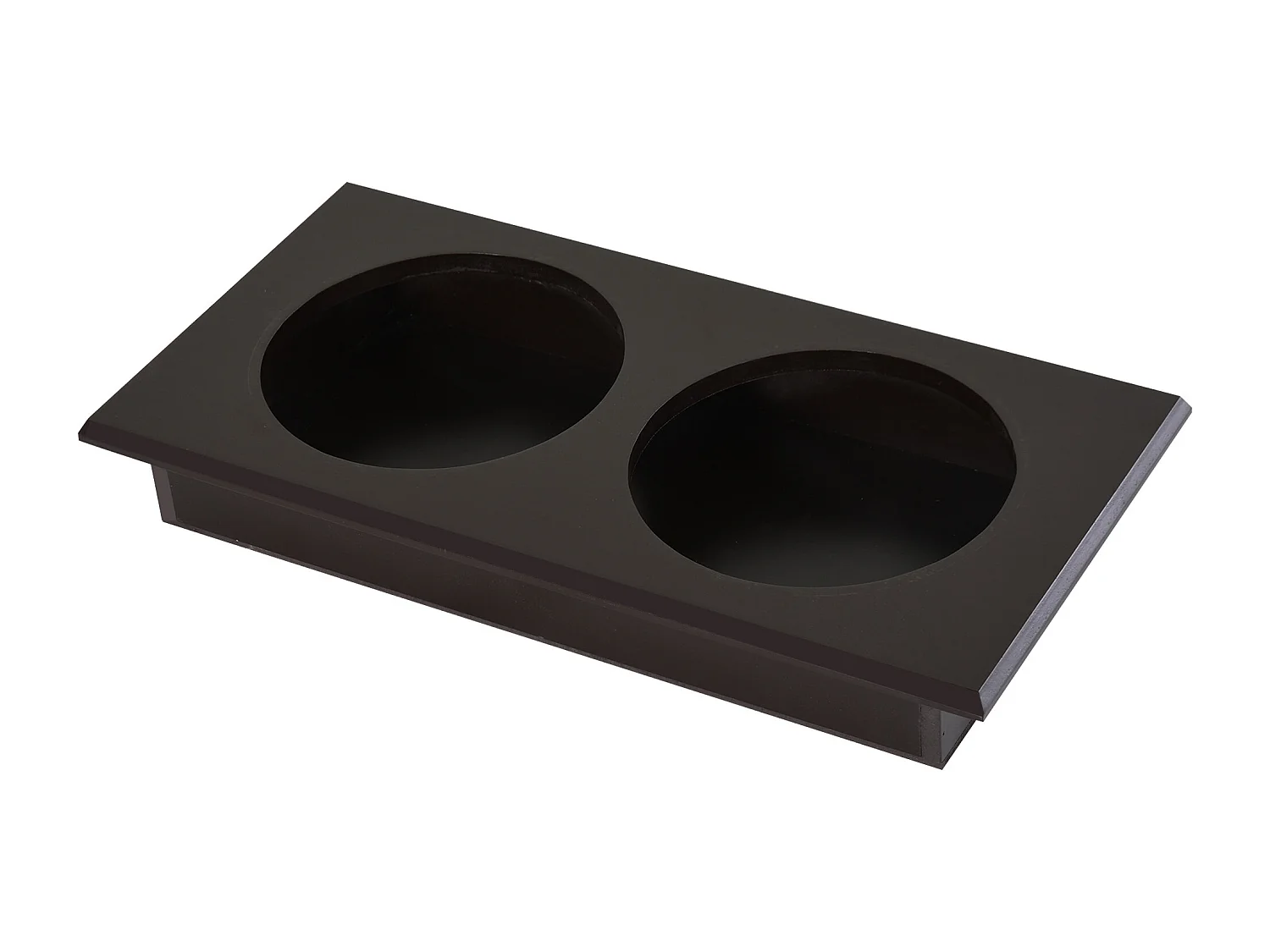 Portaciotole rialzato per cani con 2 ciotole in acciaio inox