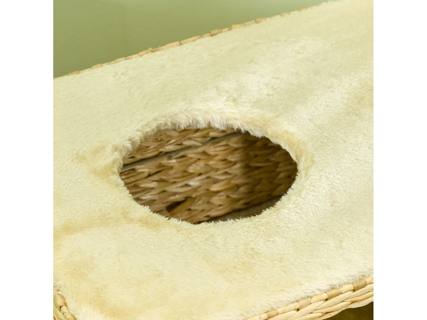 Albero tiragraffi per gatti con casetta trespolo e pallina da gioco