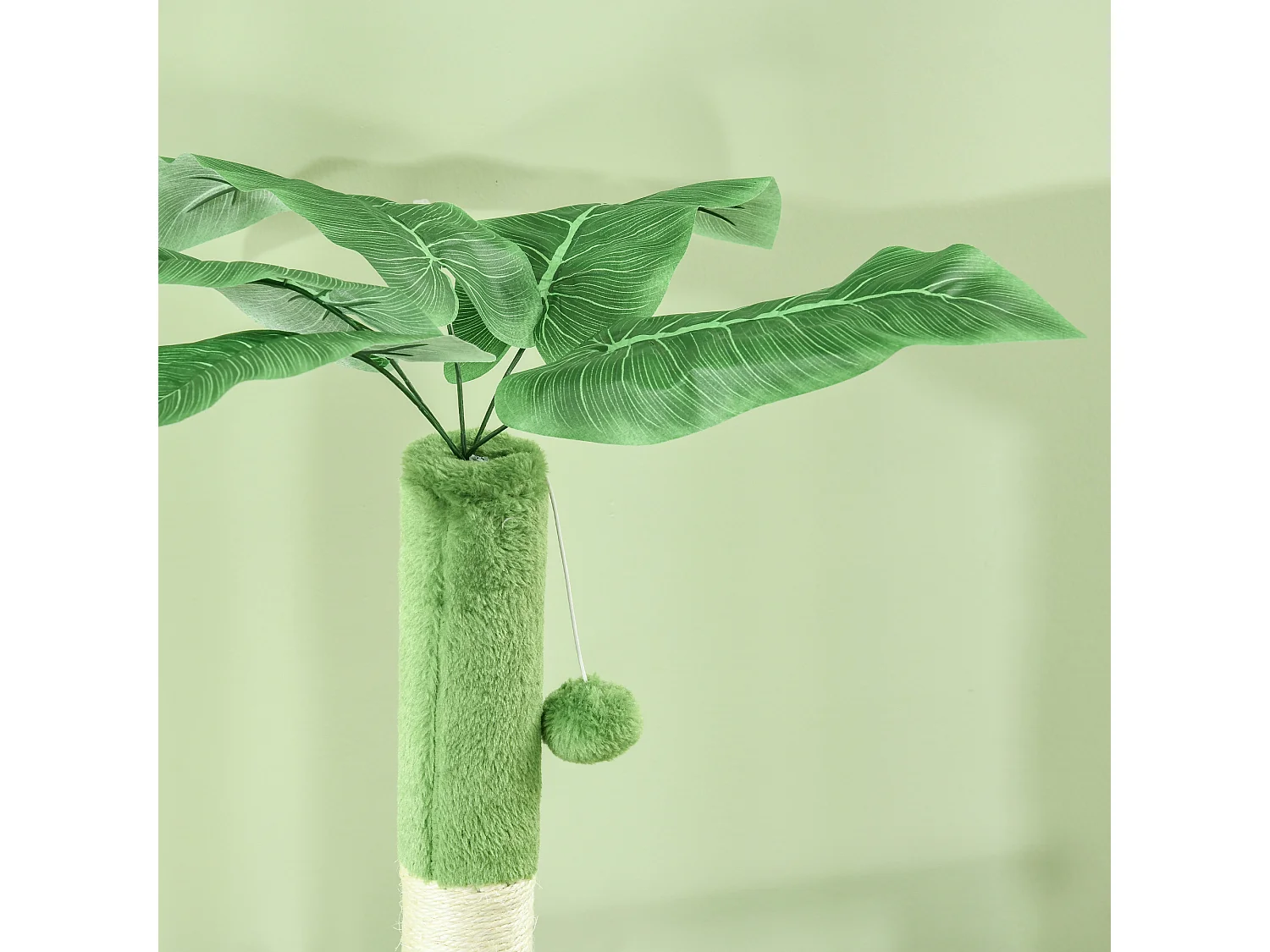 Albero per gatti multilivello con amaca, tiragraffi e pallina verde