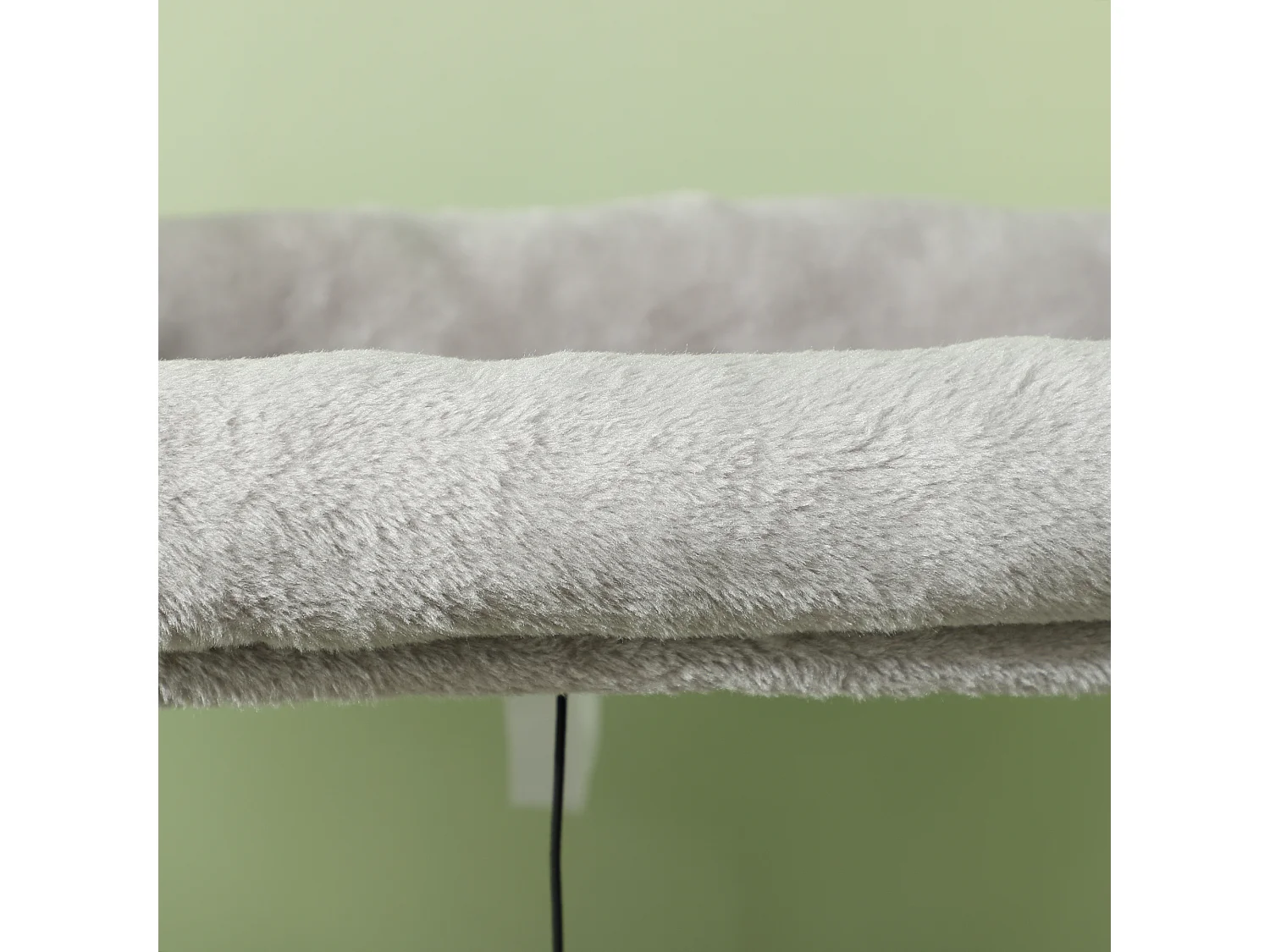 Albero per gatti con casetta, lettino, pali tiragraffi e spazzola grigio