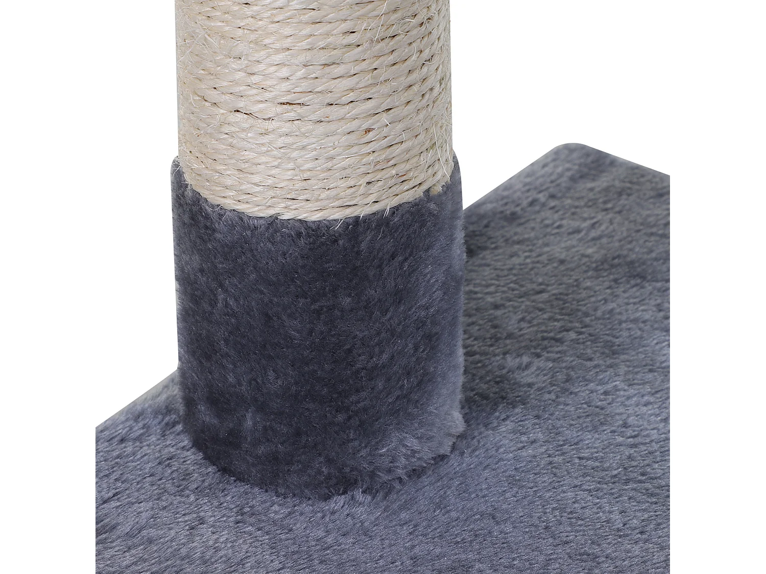 Tiragraffi per gatti multilivello con amaca e pallina 50x36x70cm grigio