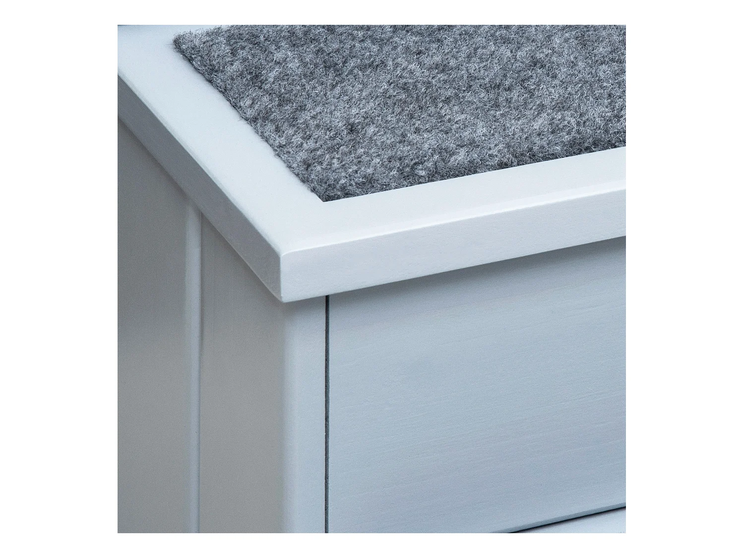 Scaletta per cani 3 gradini con tappetino antiscivolo e spazio interno