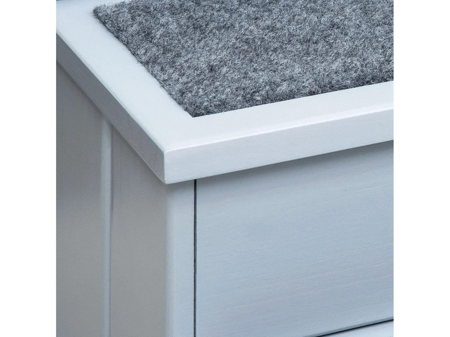 Scaletta per cani 3 gradini con tappetino antiscivolo e spazio interno