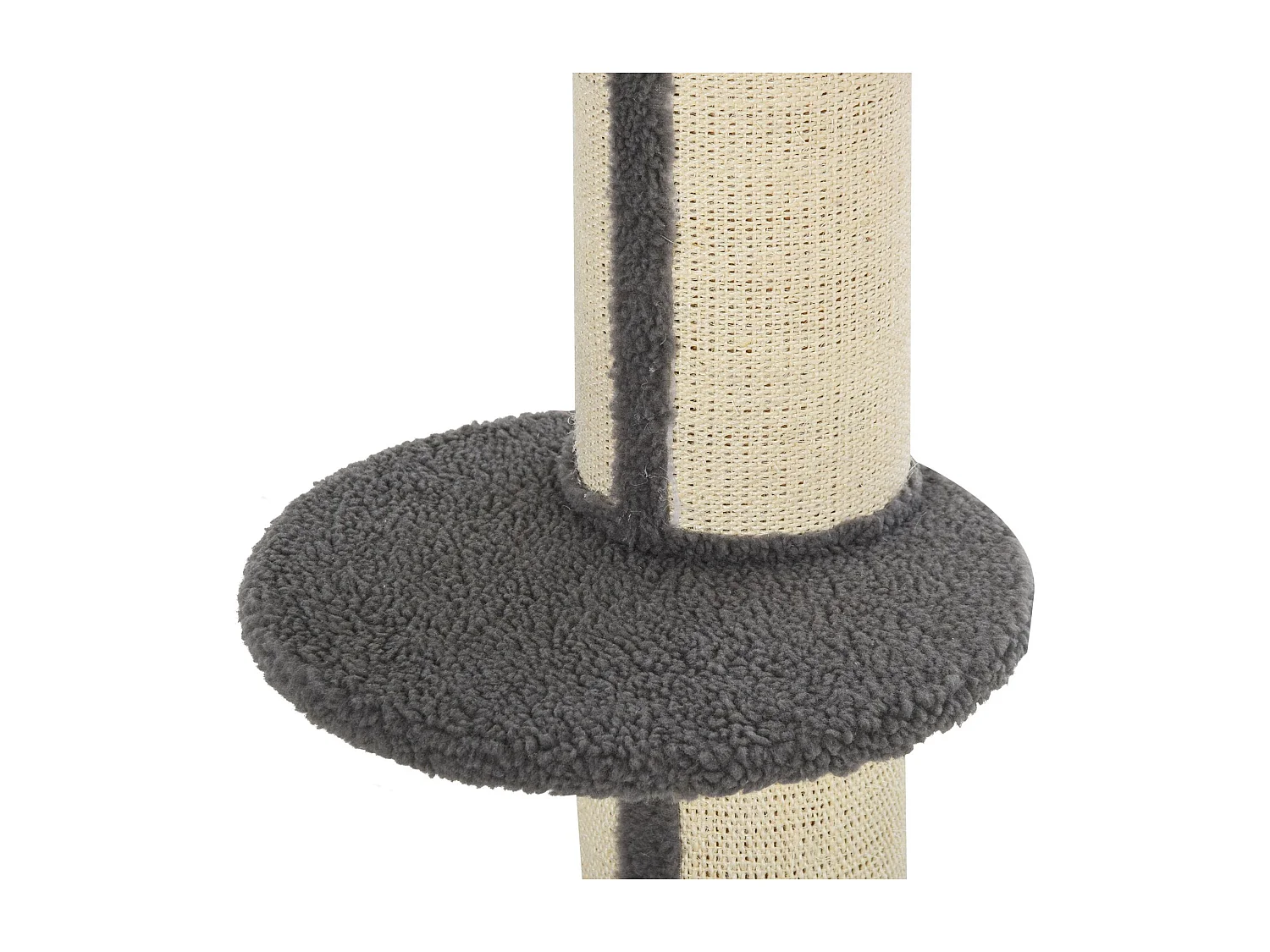 Albero tiragraffi per gatti con cuccia e cuscino rivestimento peluche